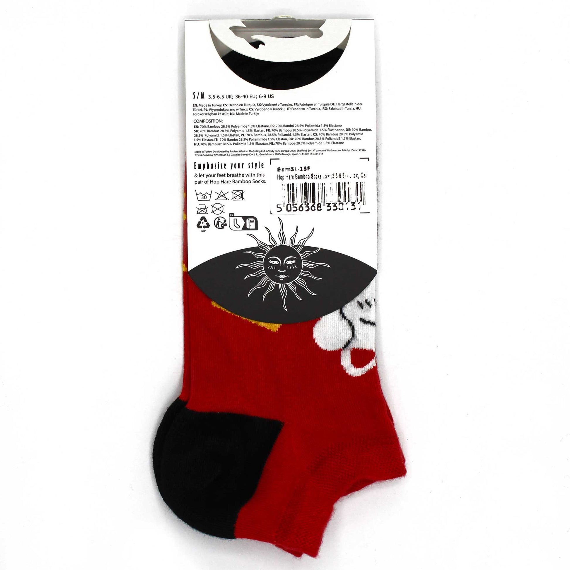M/L Hop Hare Bamboo Socks Low (41-46) - Lucky Cat