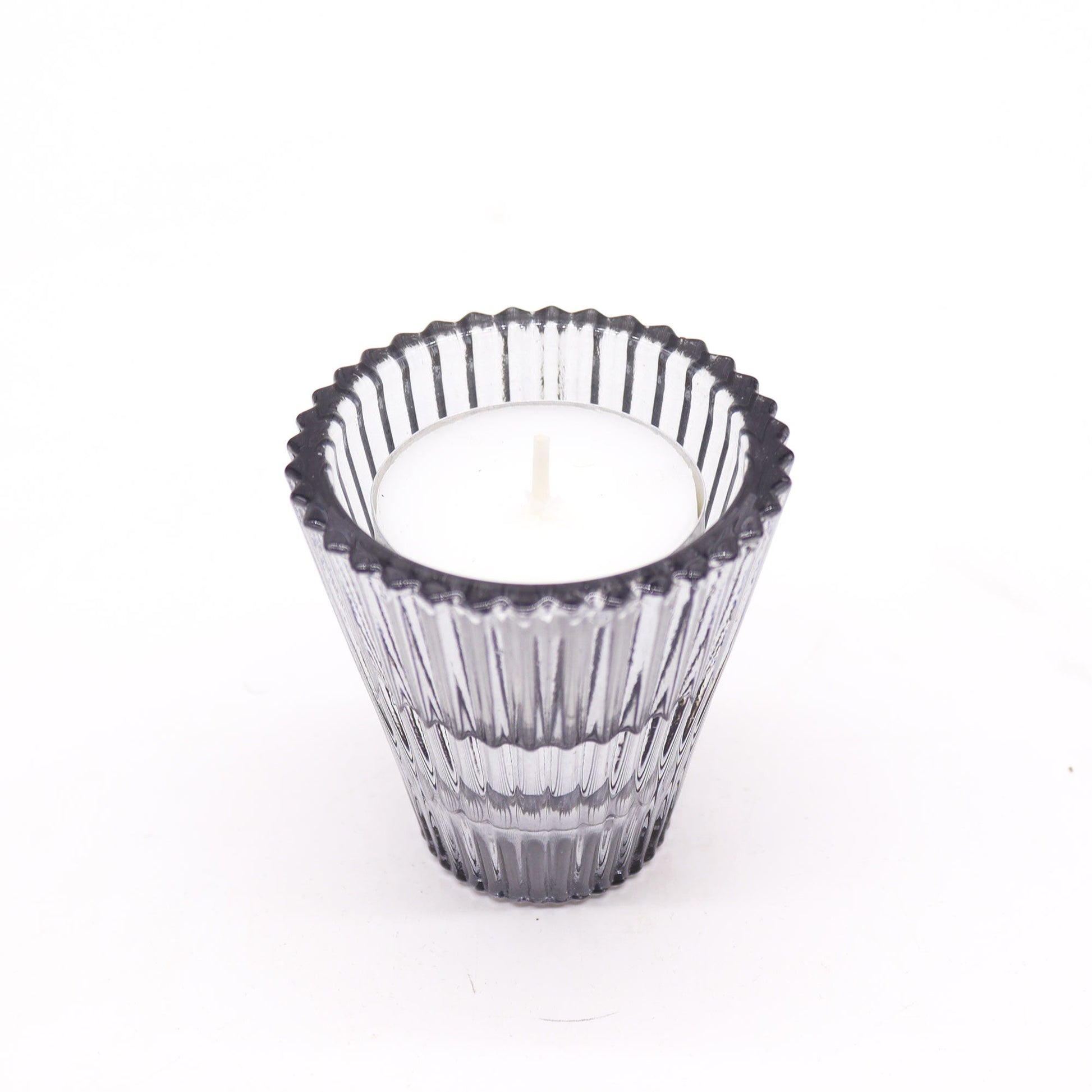 Set of 2  Flip Dinner Candle / Tealight Holder - Midnight Grey