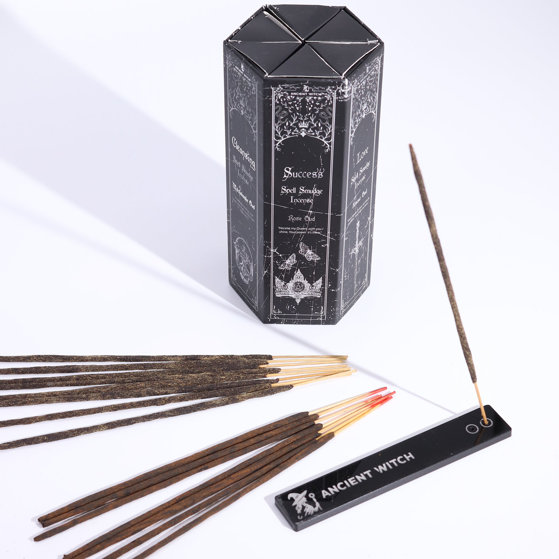 Pyramid Shape Display Incense - Set of 5 Ancient Witch Scents & Spells