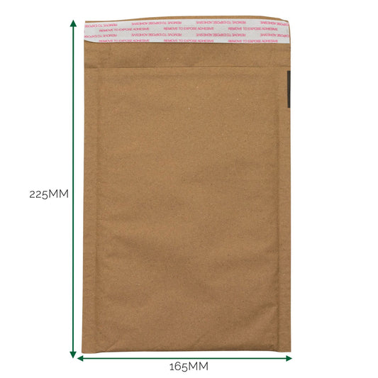 Kraft Padded Honeycomb Envelope (165x225+40mm)