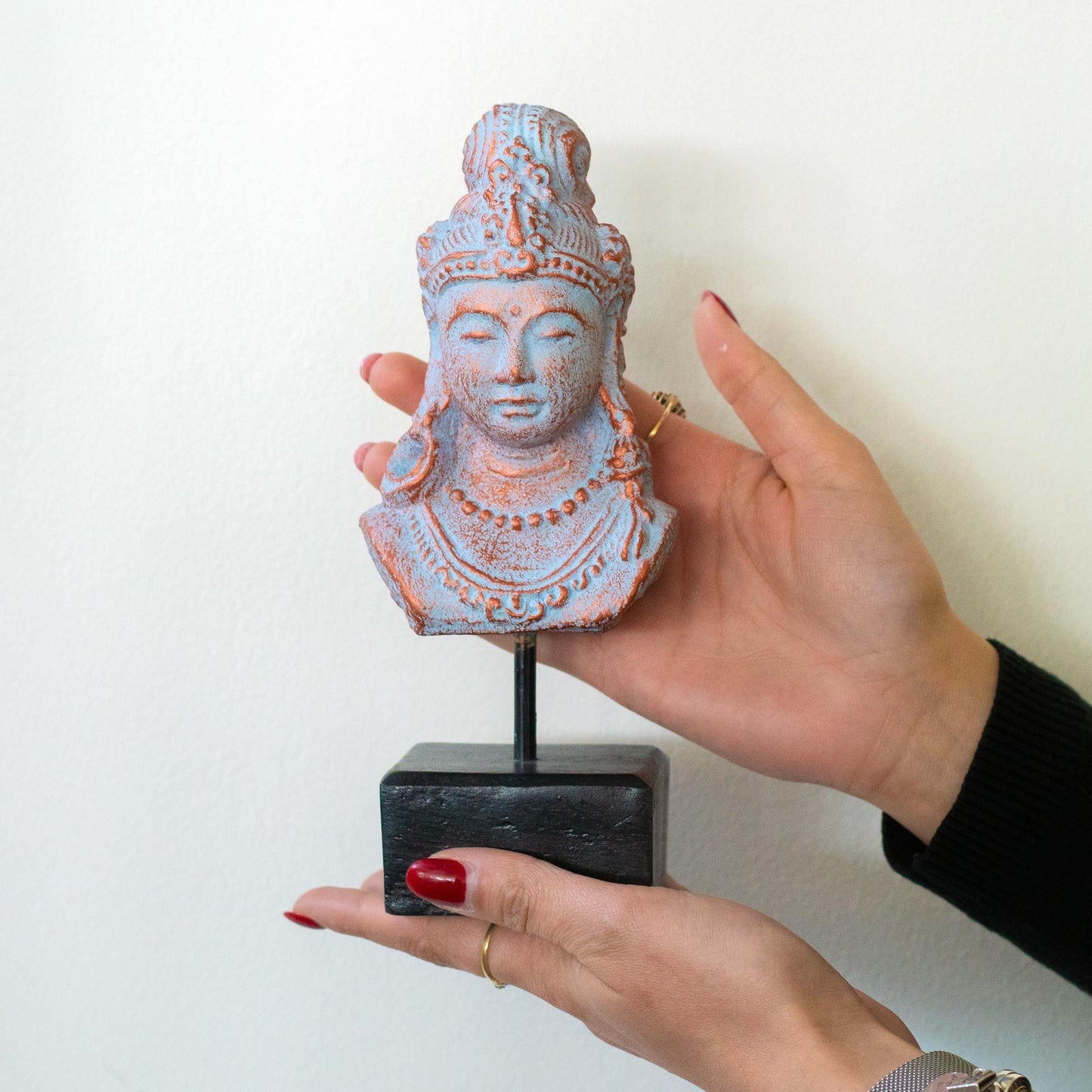 Lucky Java Princess on Stand - Blue Copper