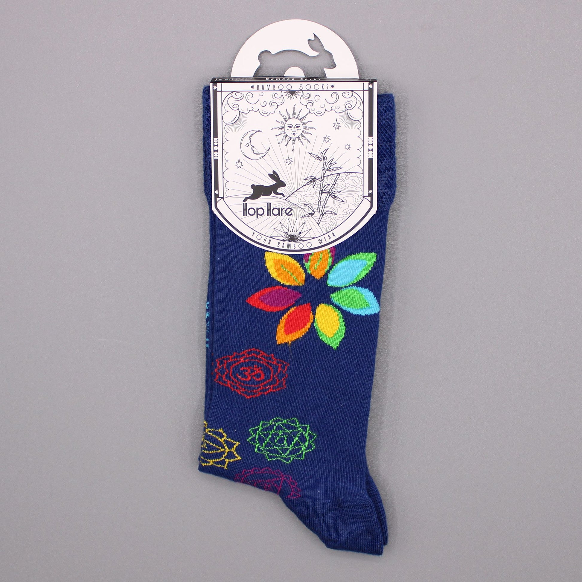 Hop Hare Bamboo Socks (36-40) - Rainbow Chakra