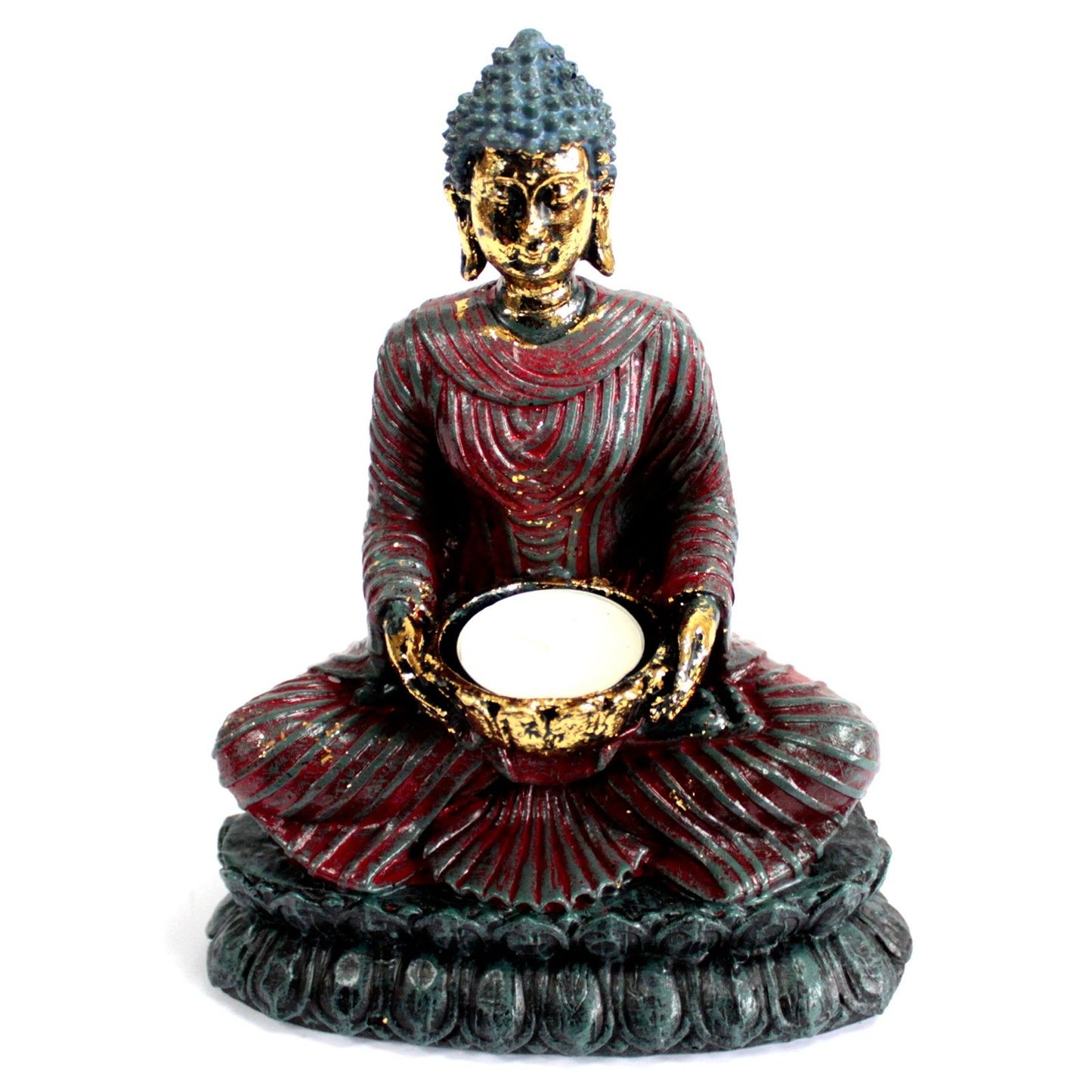 Starožitný svietnik Budha - oddaný