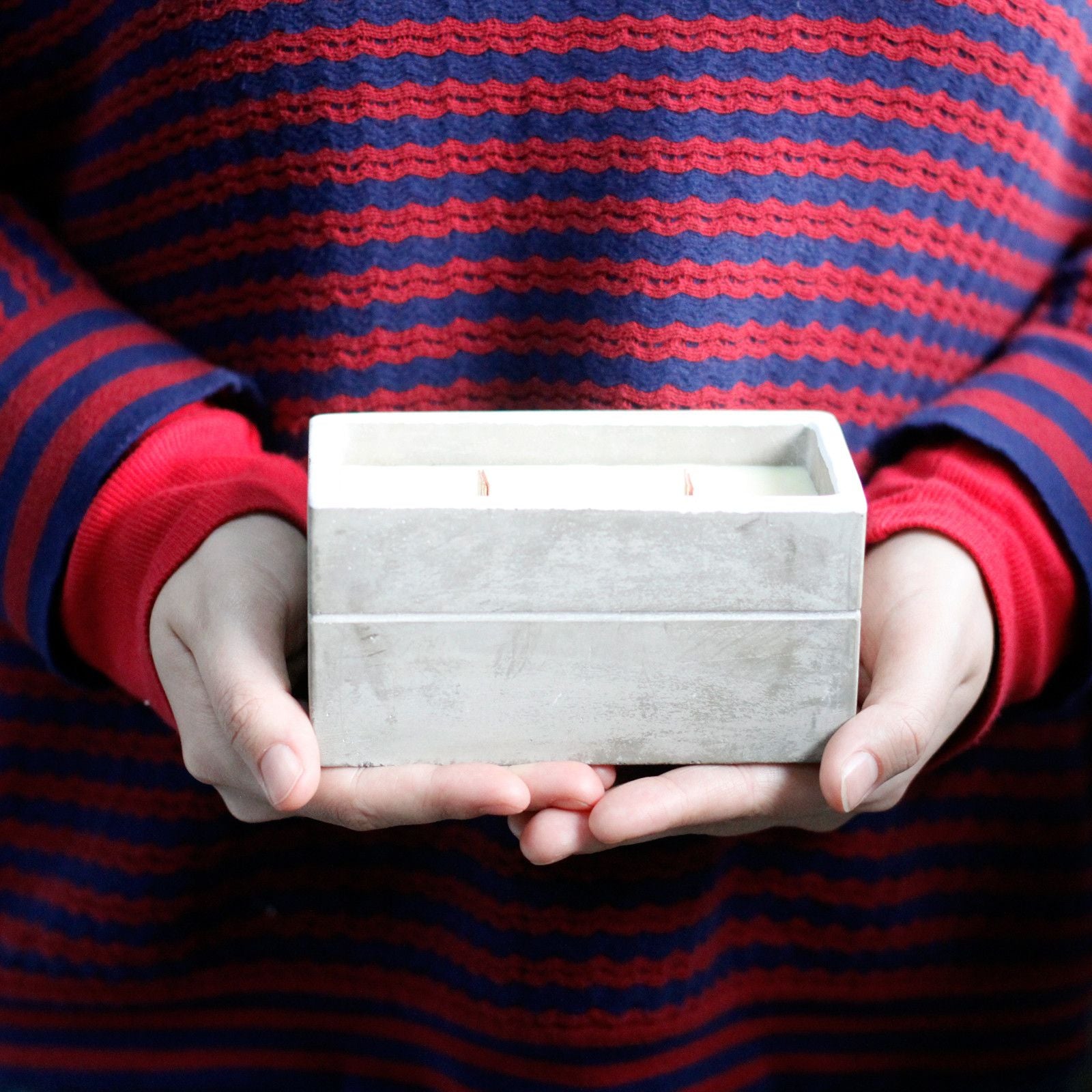Large Concrete Soy Candle - Spiced South Sea Lime