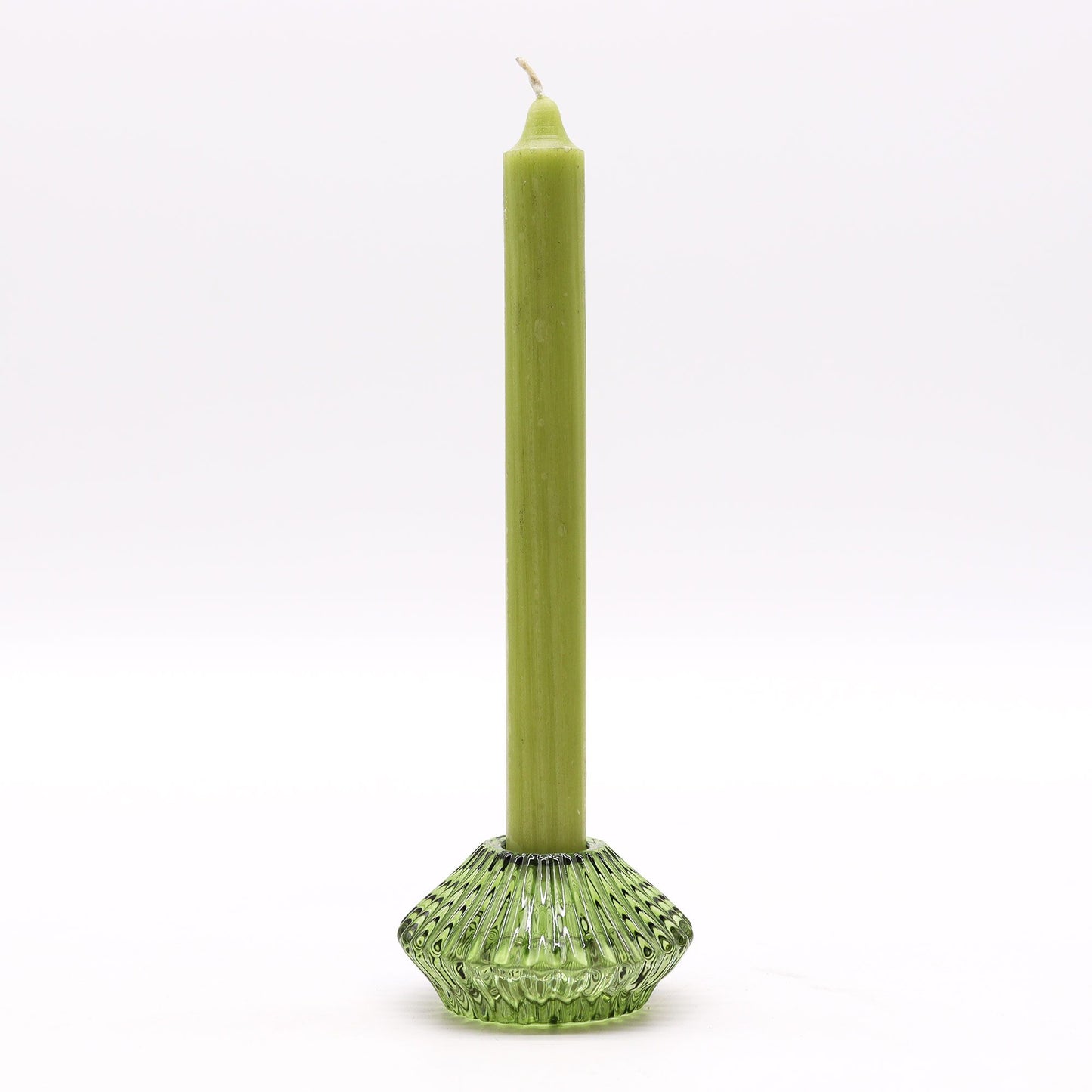 Set of 2  Flower Flip Dinner Candle / Tealight Holder -  Garden Jade