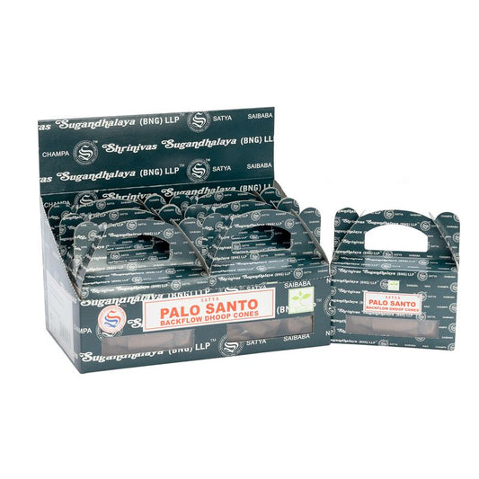 Box of  - Satya Palo Santo Backflow Dhoop Cone