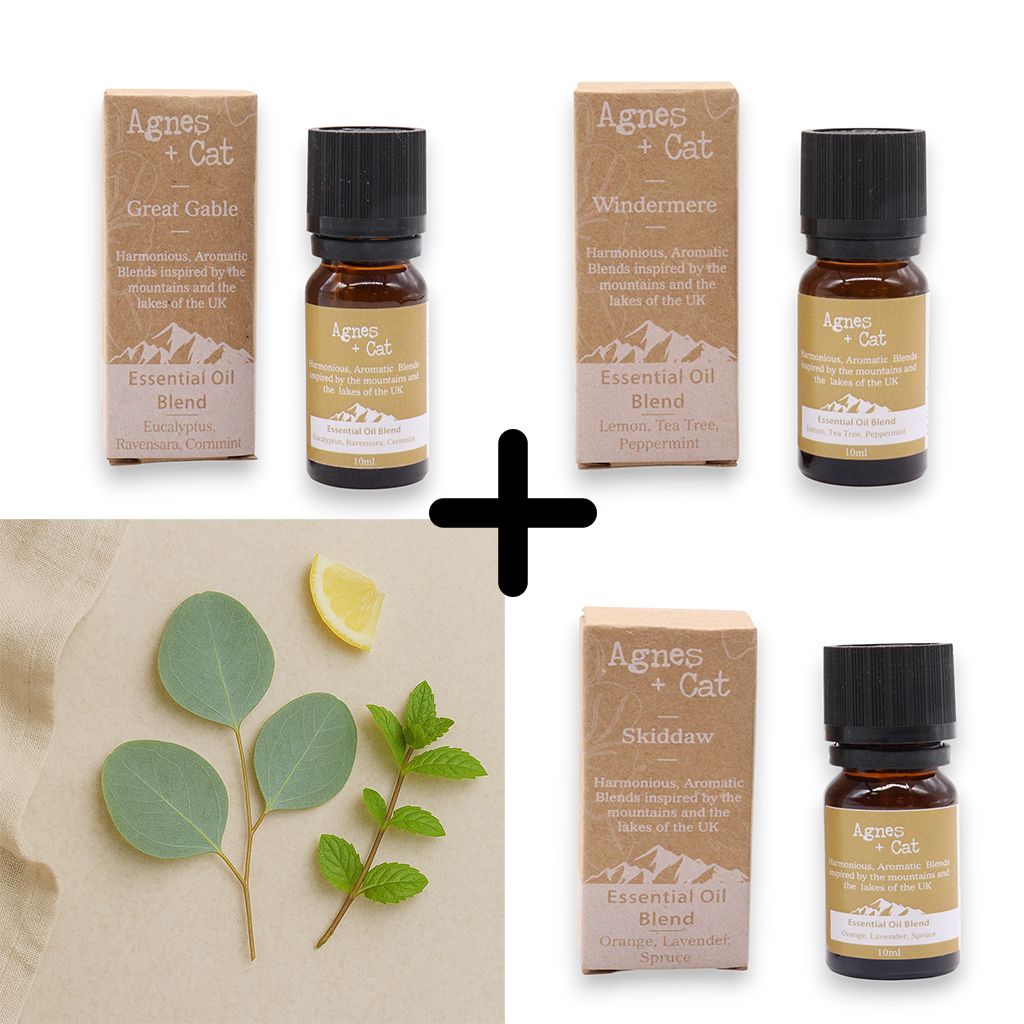 Agnes & Cat - Breathe Easy Set Of 3 Essential Oil Blends