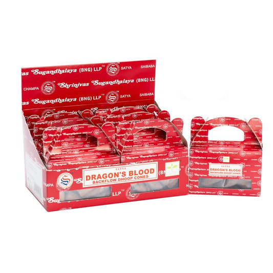 Box of  - Satya Dragon's Blood Backflow Dhoop Cone
