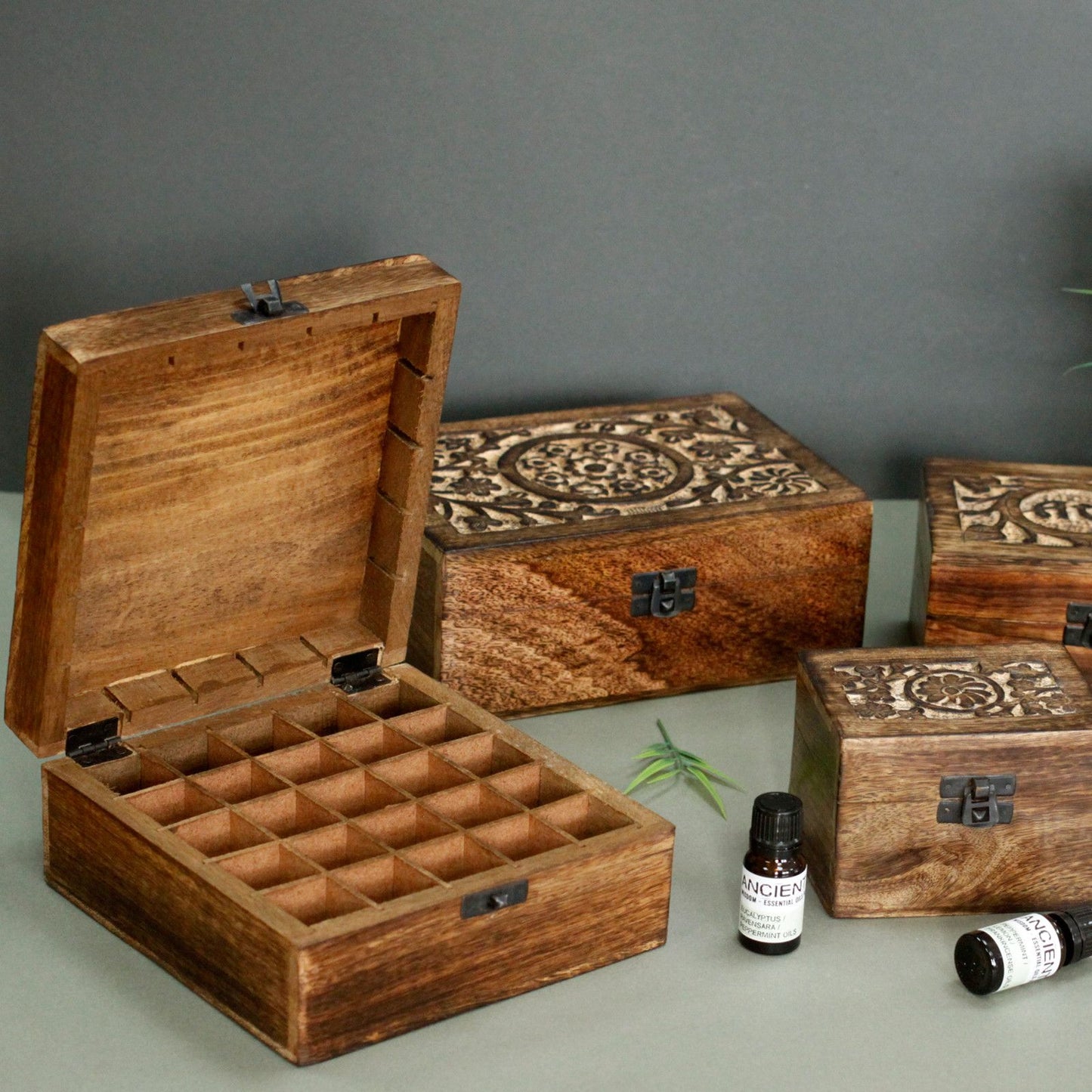 Mangový aromaterapeutický box - kvetinový (kapacita 24+1)