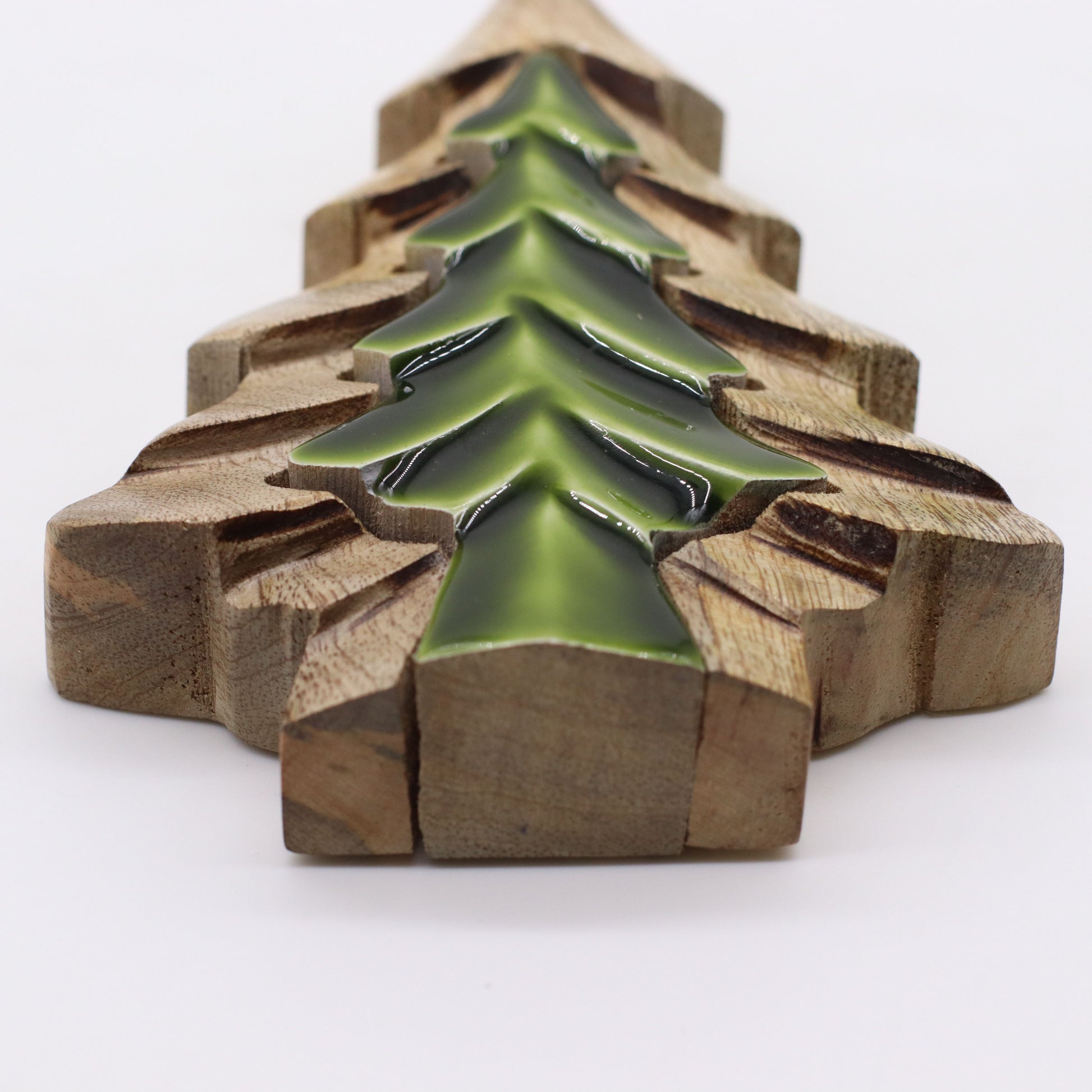 Lost in the Forrest - Small Tree in a Tree Wooden Decoration - 15x10cm