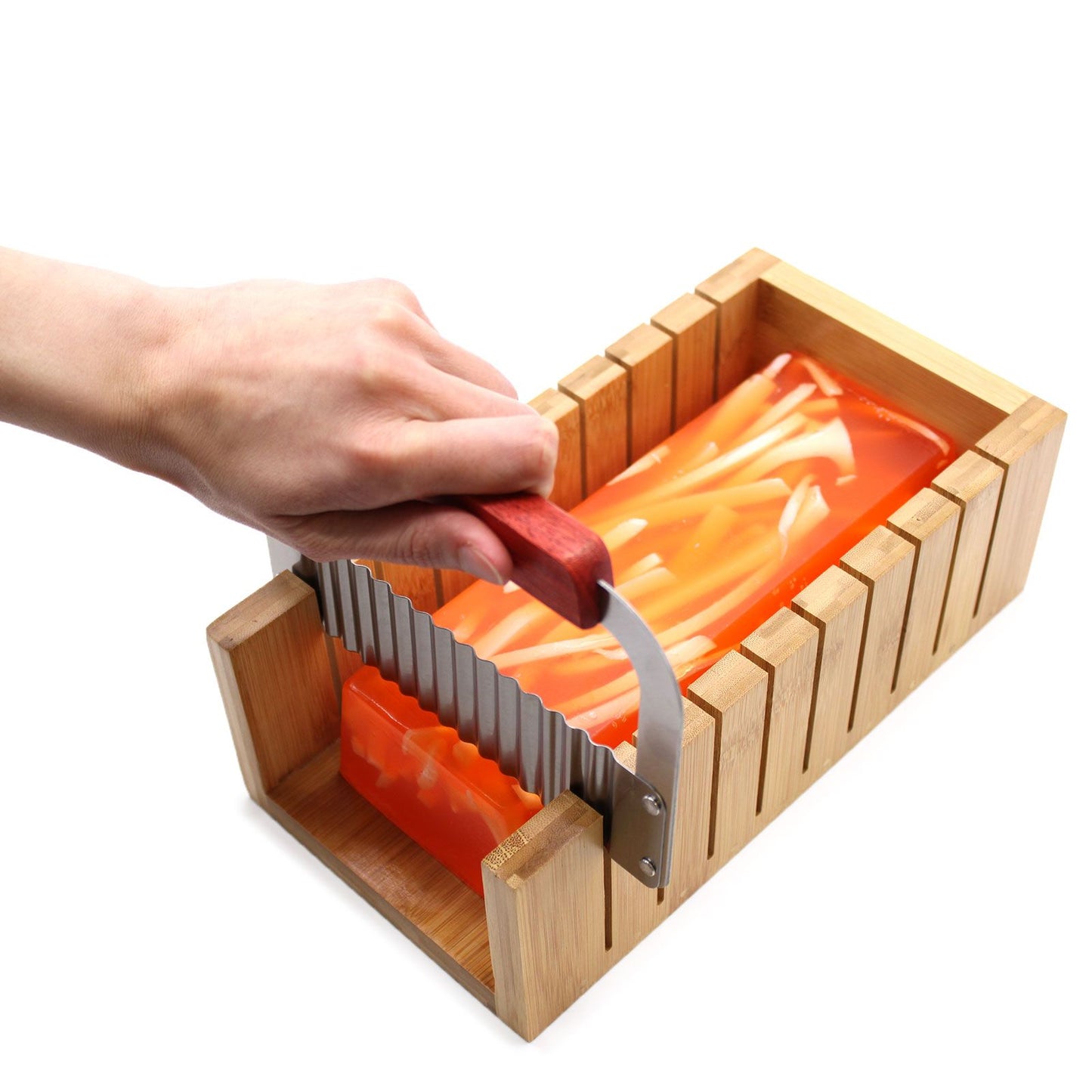 Wooden Soap Loaf Cutter Set - Wavy and Straight Cutter