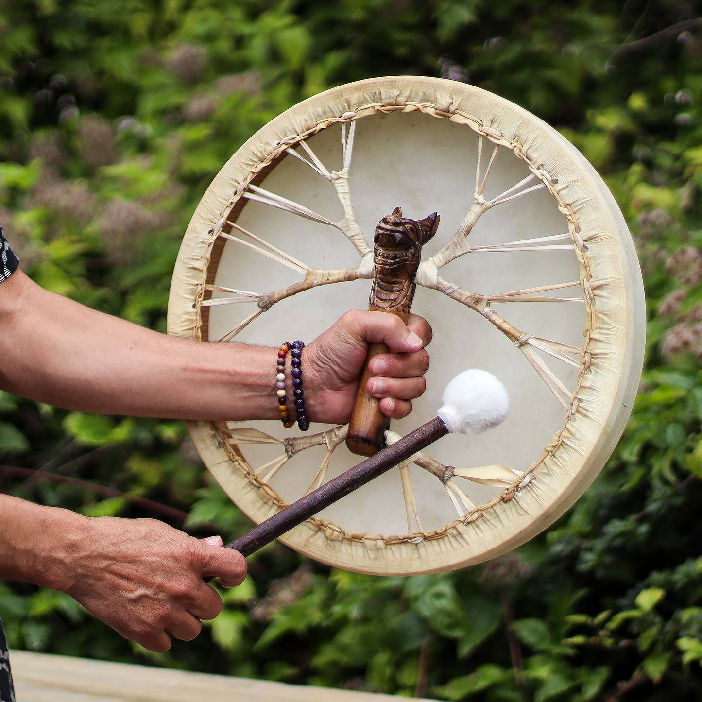 Spirit of the Dragon - Shaman Drum & Stick- Tunable - 40cm