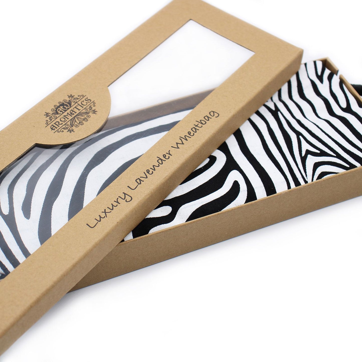 Luxury Lavender  Wheat Bag in Gift Box  - Night Leopard