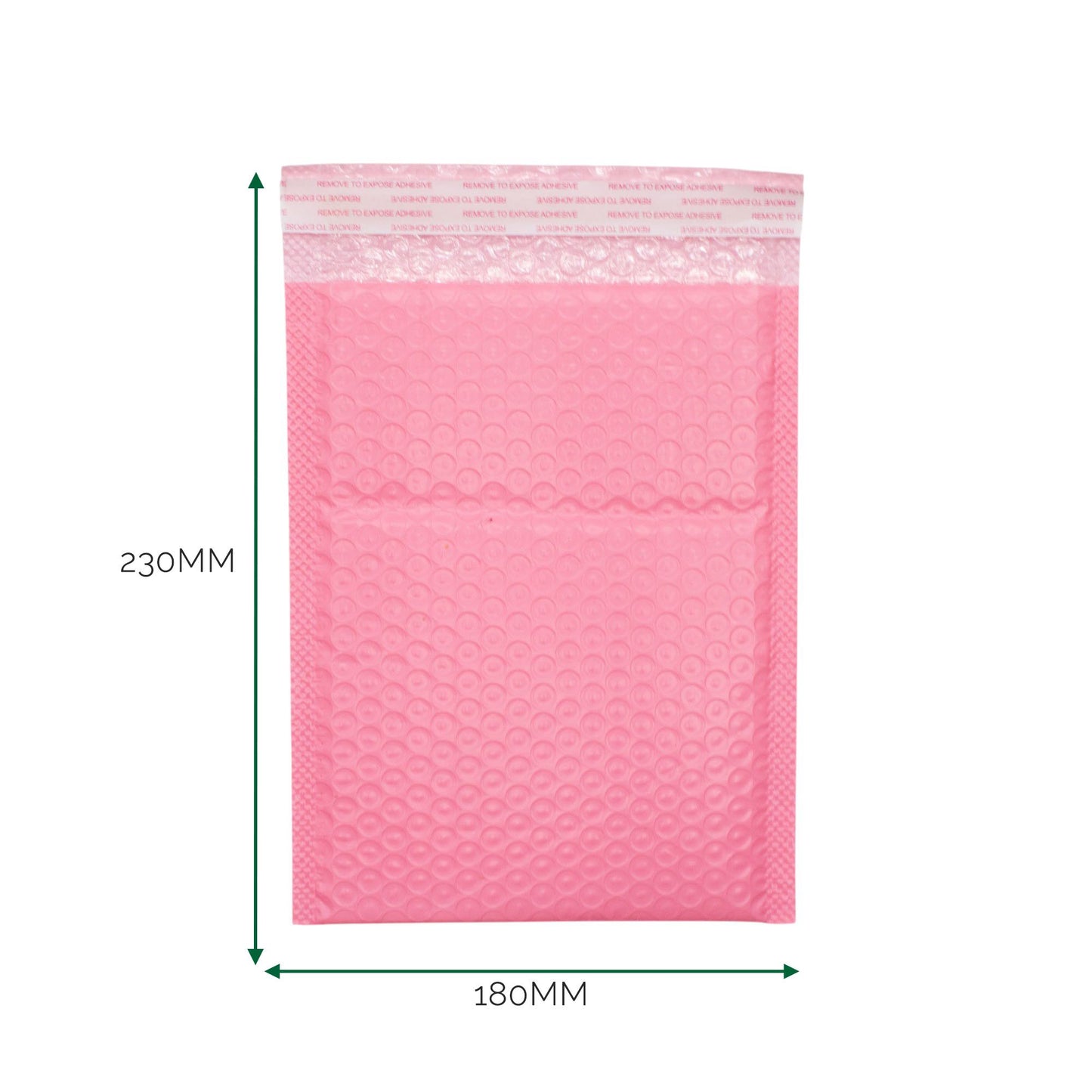 Pink Poly Bubble Envelope (180x230+40mm)