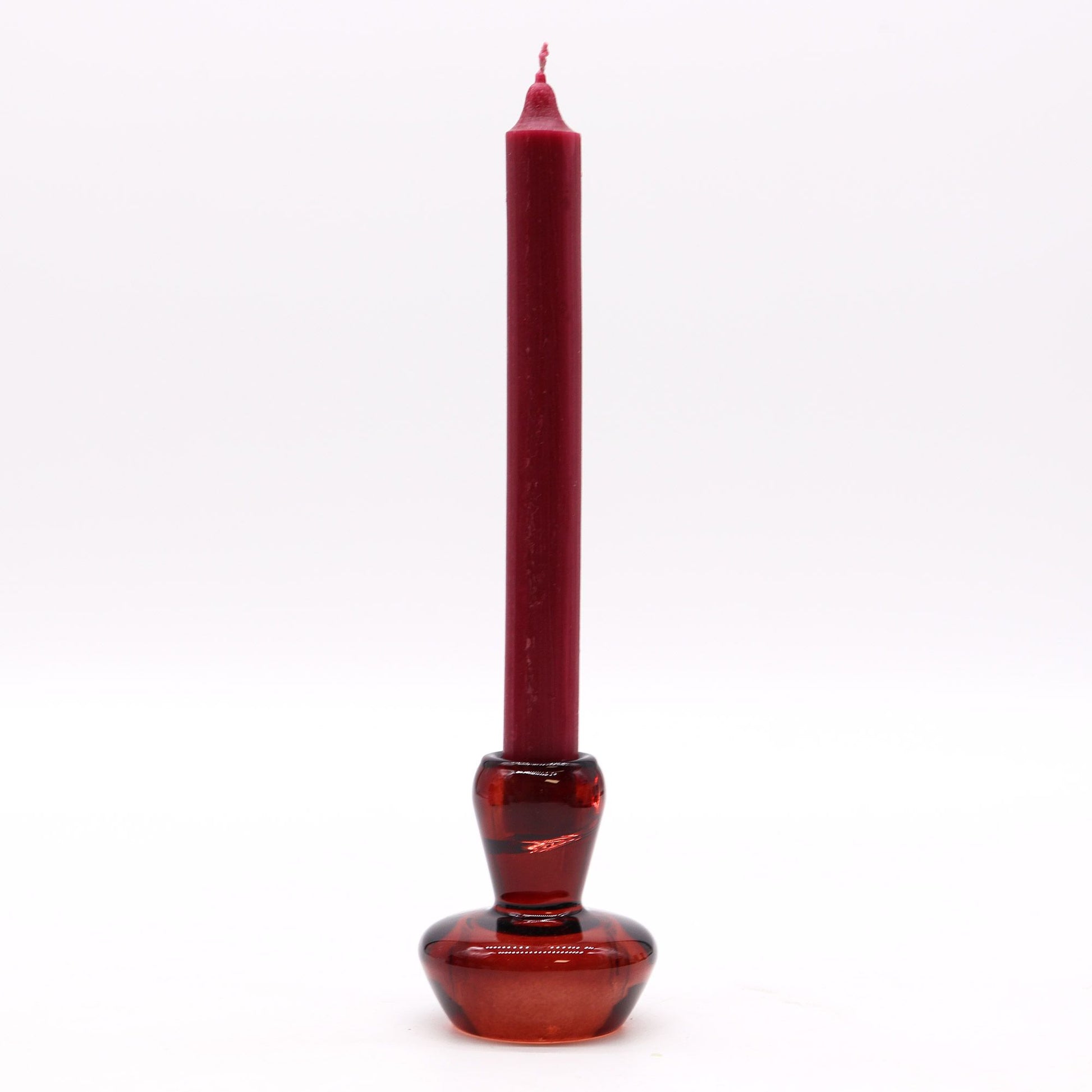 Set of 2 Mushroom Flip Dinner Candle / Tealight Holder - Vampire Red