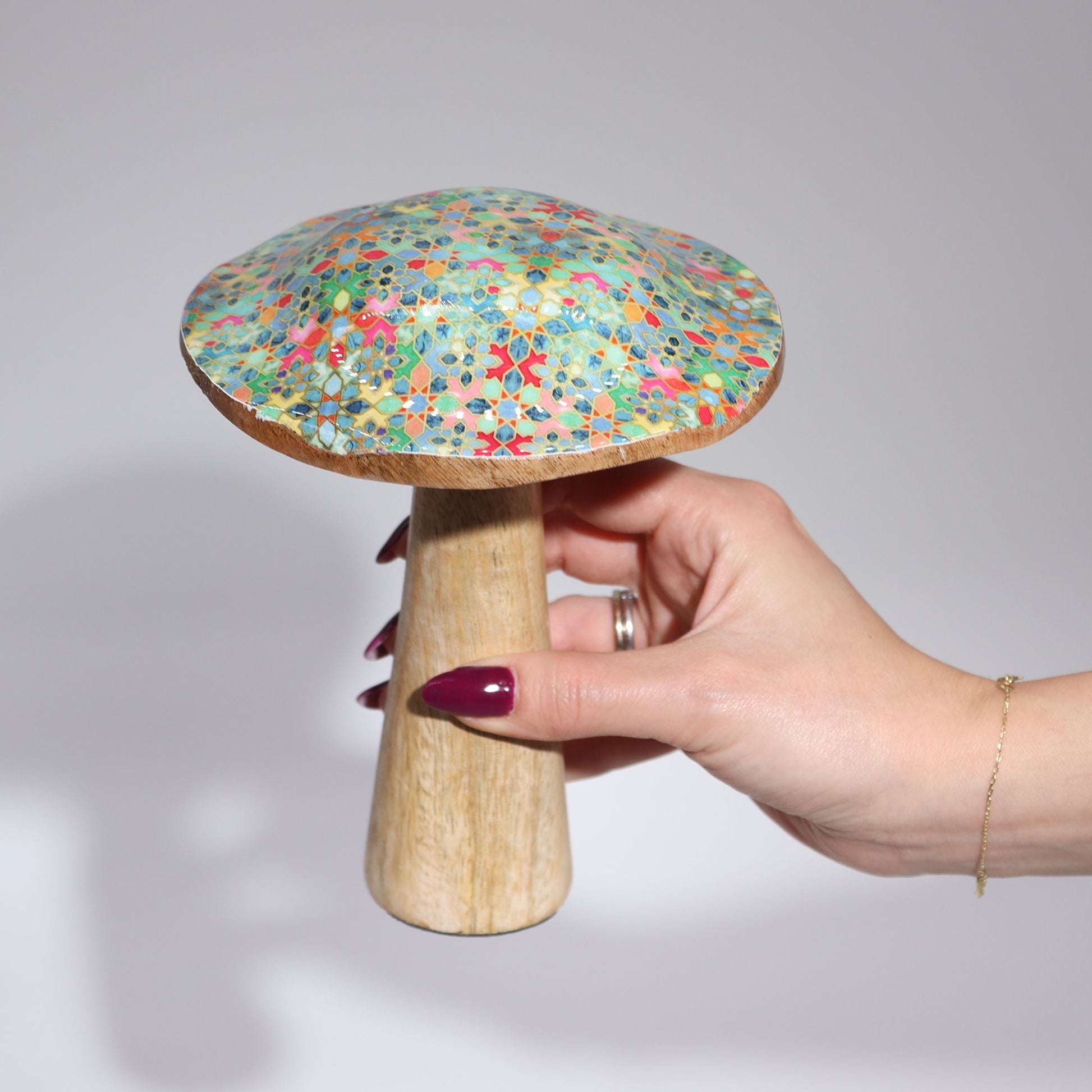 Med Mushroom -  15cm -  Pretty Floral
