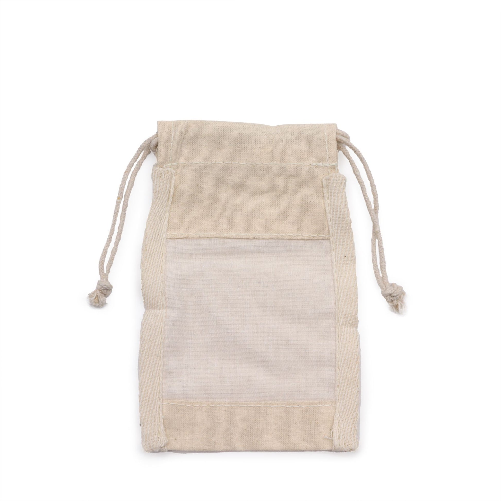 Small Cotton Window Pouch - 10x15cm