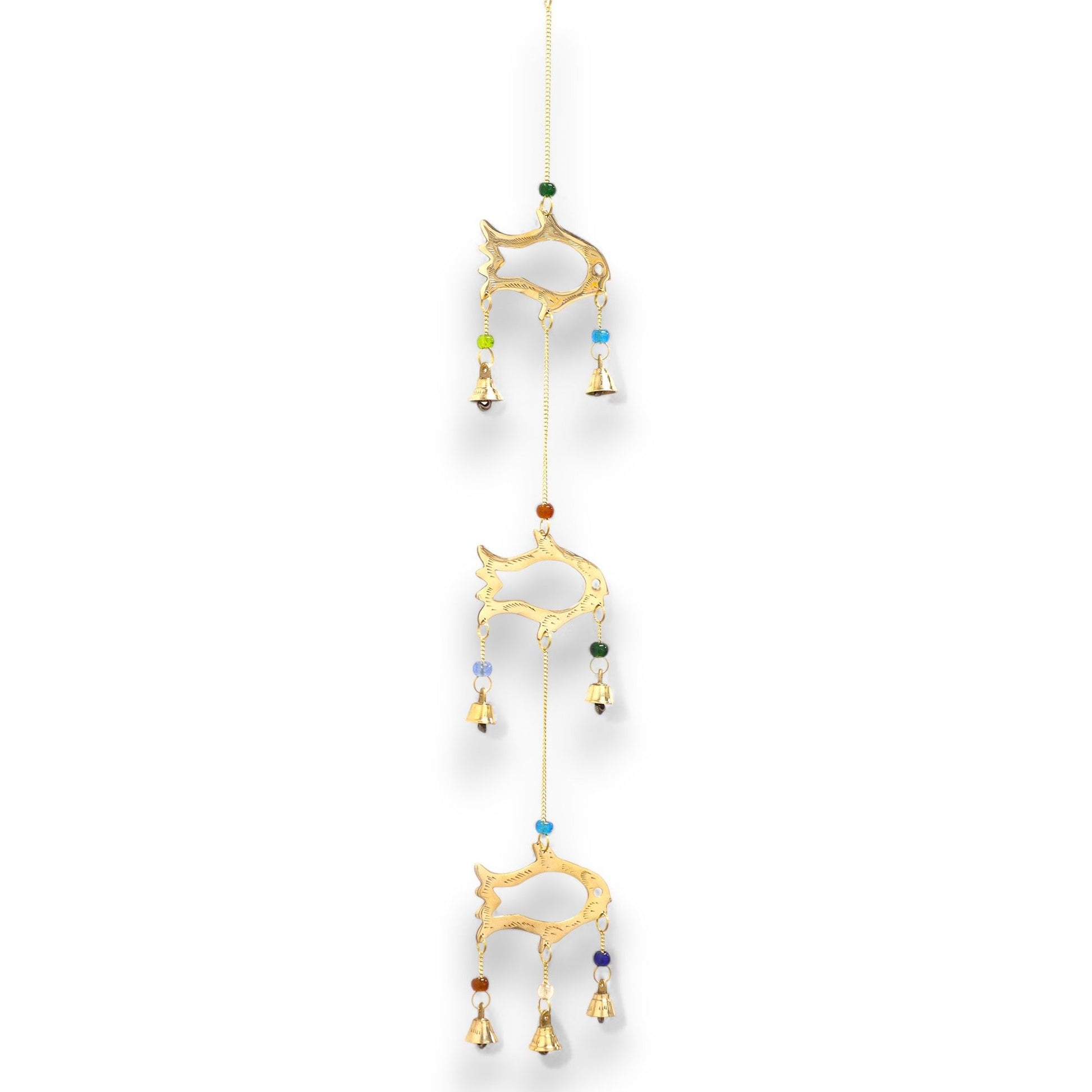 Indian Chimes - Fish Drop - 7 Bells - 8.5x54cm