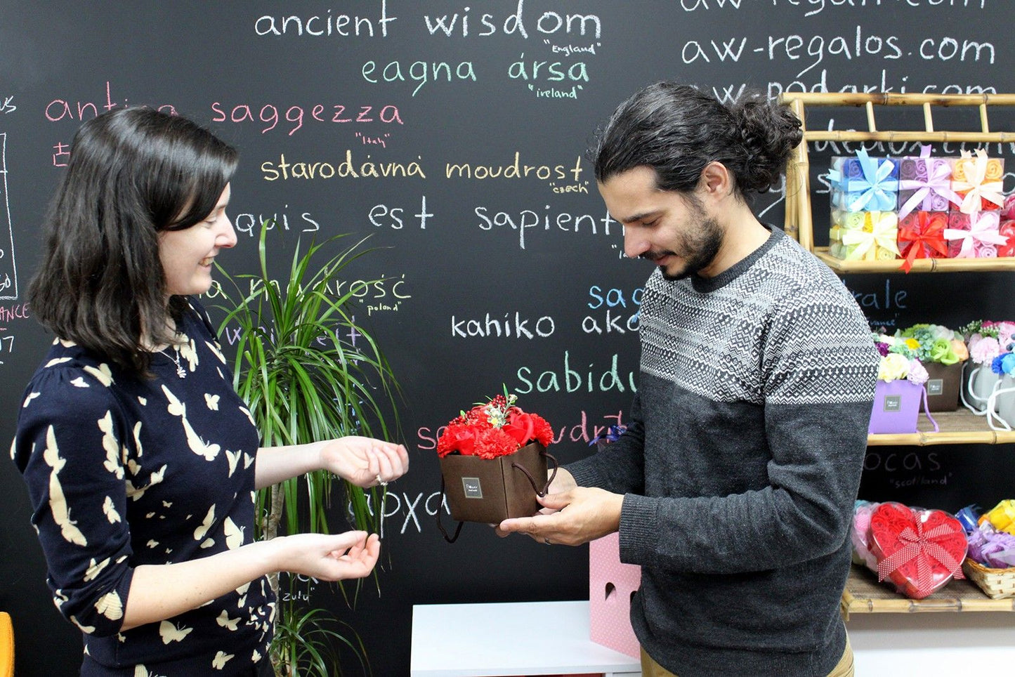 Kytica z mydlových kvetov - levanduľa, ruža a klinček