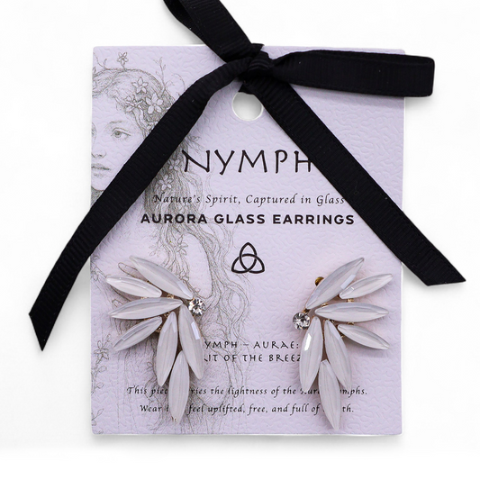 Pearl - Vintage Glass - Faries - Earrings