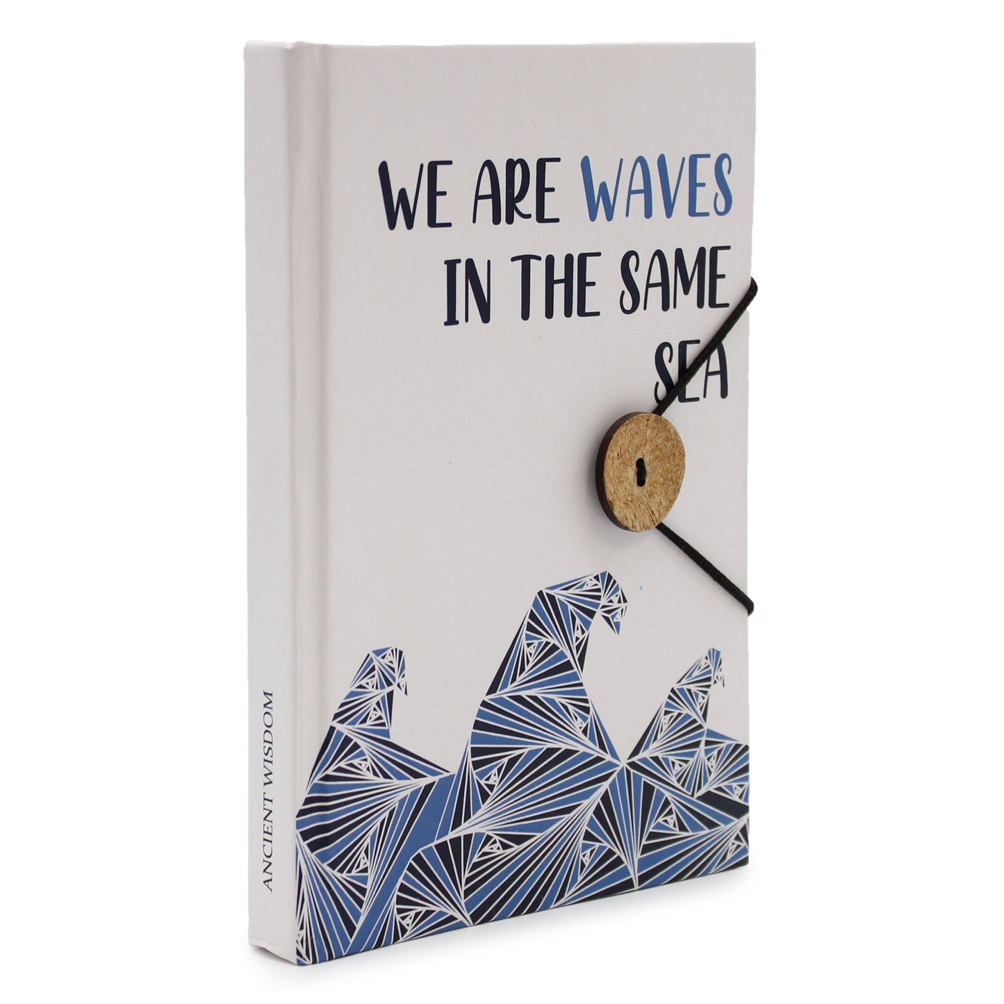 Small Notebook with strap - Waves in the same sea
