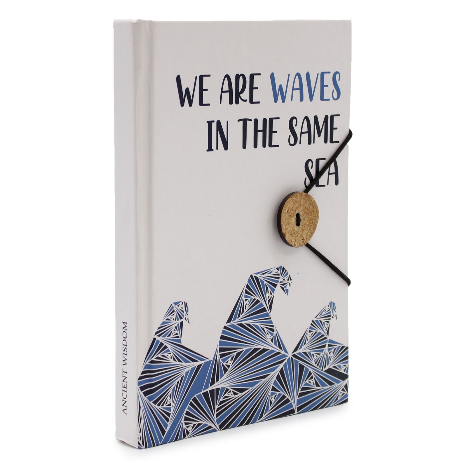 Small Notebook with strap - Waves in the same sea