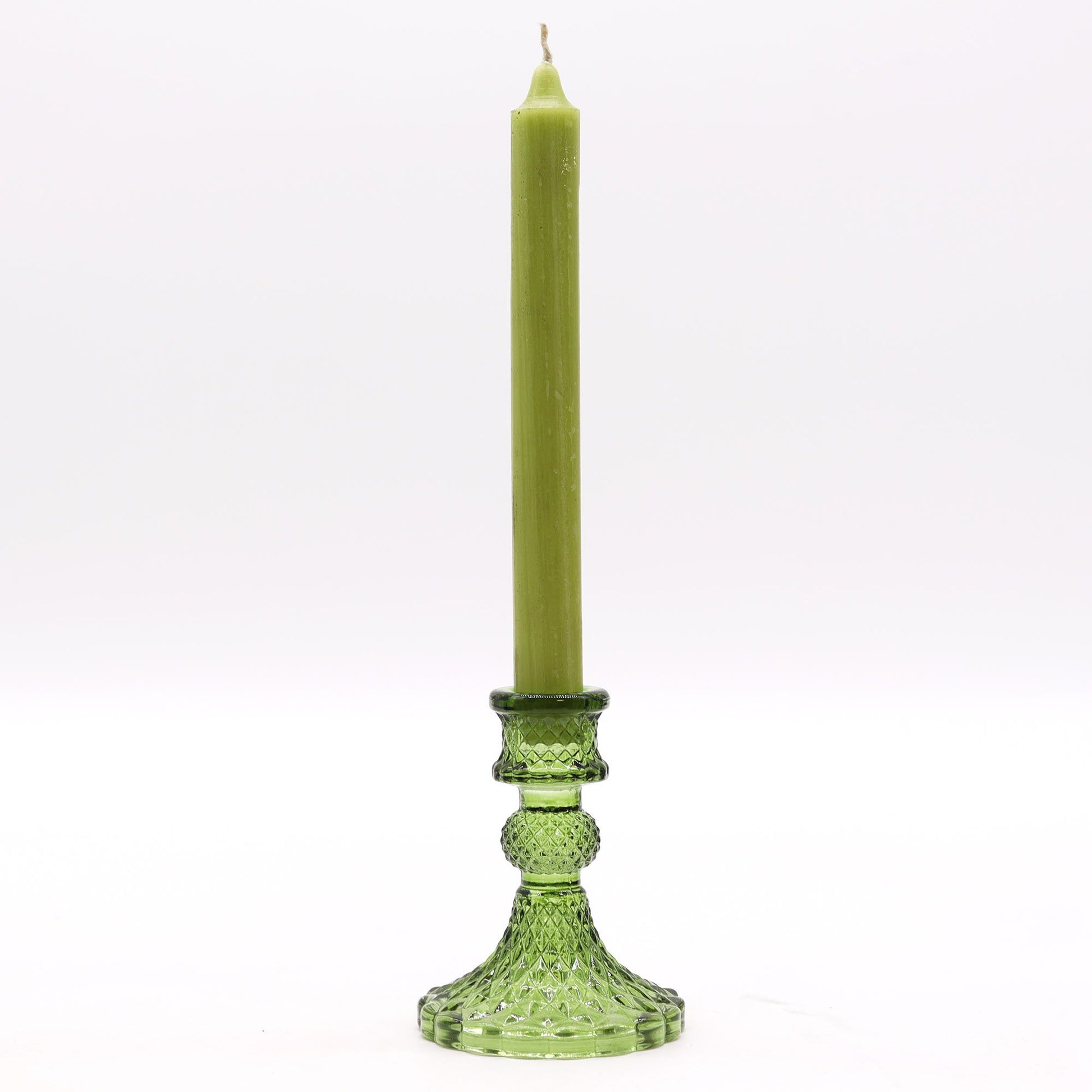 Set of 2 Vintage Dinner Candle Holder - Garden Jade