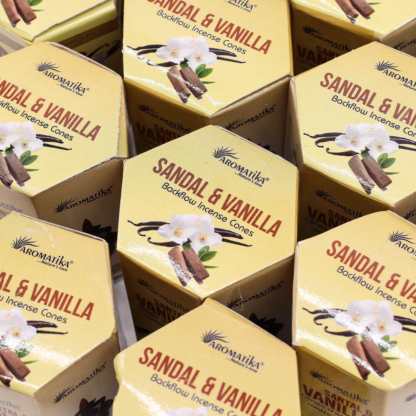 Vonné tyčinky Masala Backflow, balenie 10 kusov - santalové drevo a vanilka