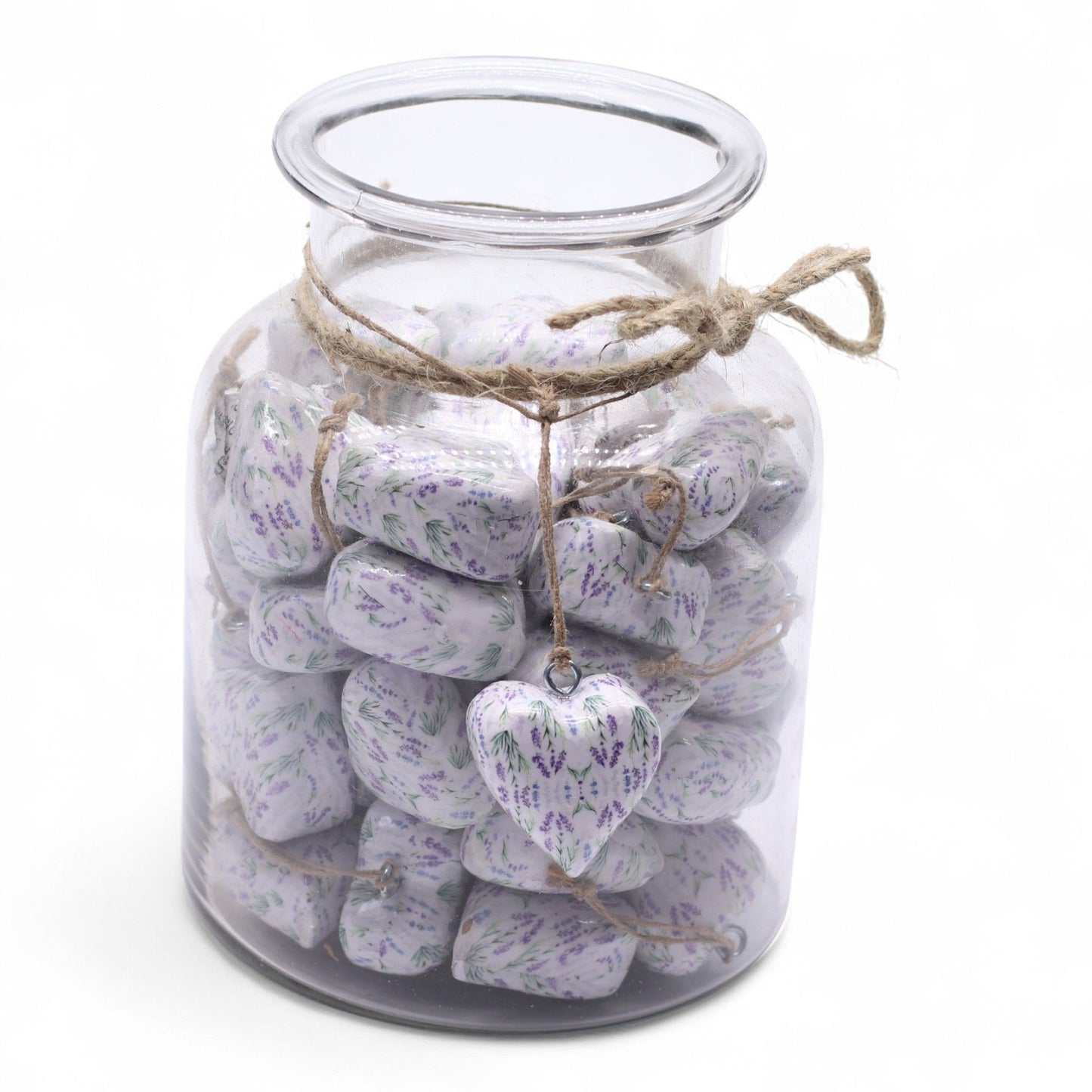Large Decor Wood Hearts -  Lavender