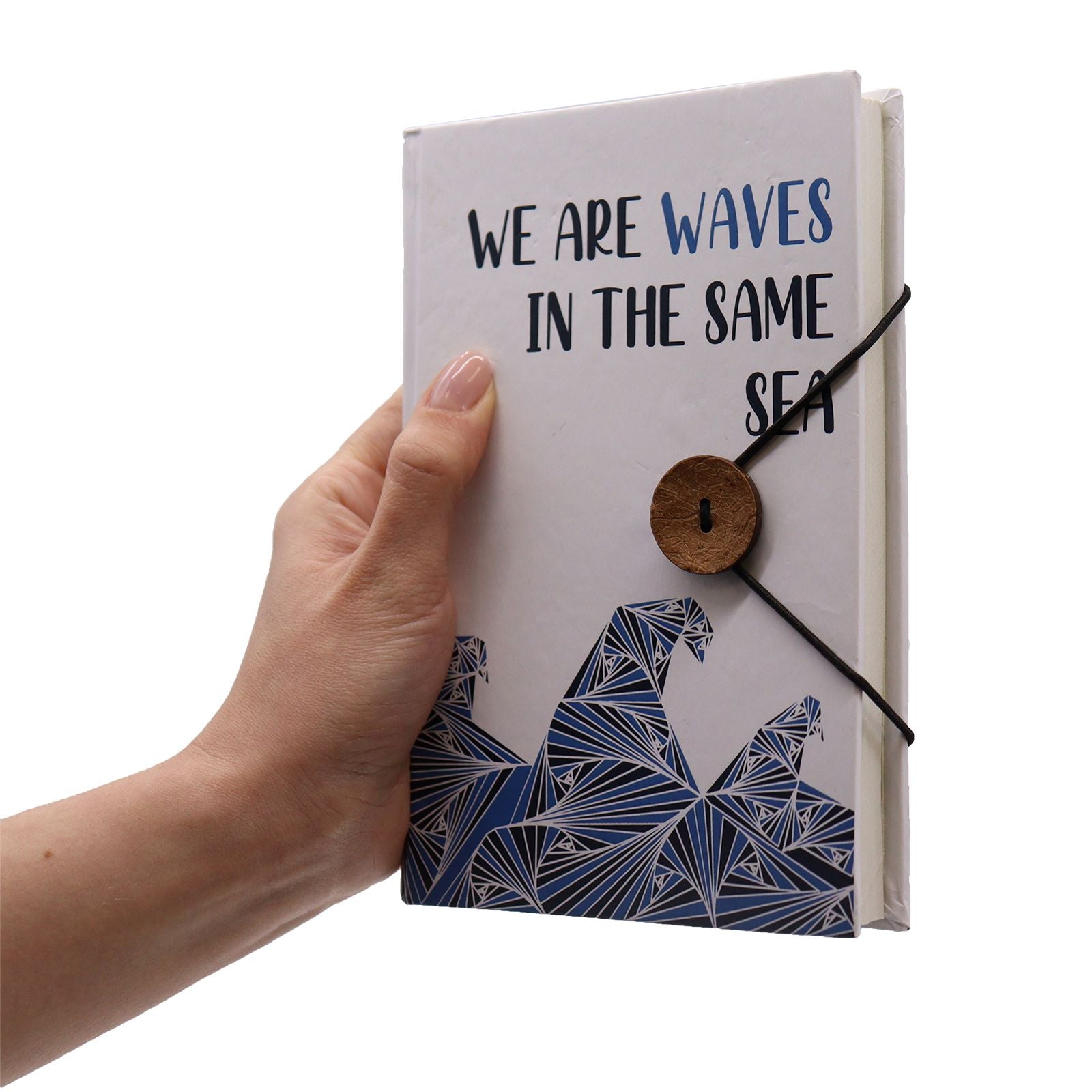 Small Notebook with strap - Leaves on the same tree