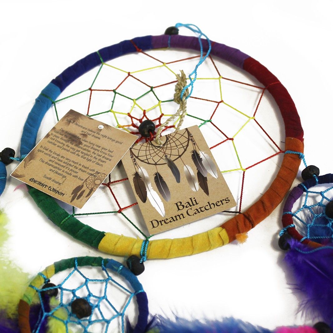 Bali Dreamcatcher - Large Round - Cream/Coffee/Choc