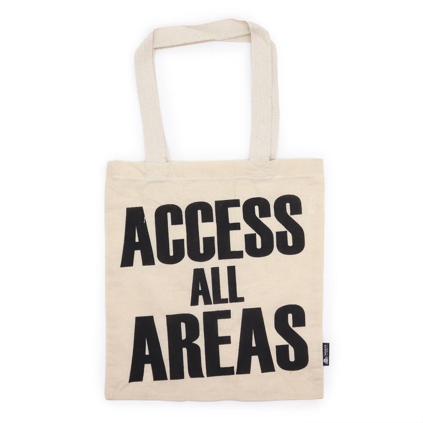 Nomad Sari Iconic Basic Tote Bag - ACCESS ALL AREA - Natural 4oz