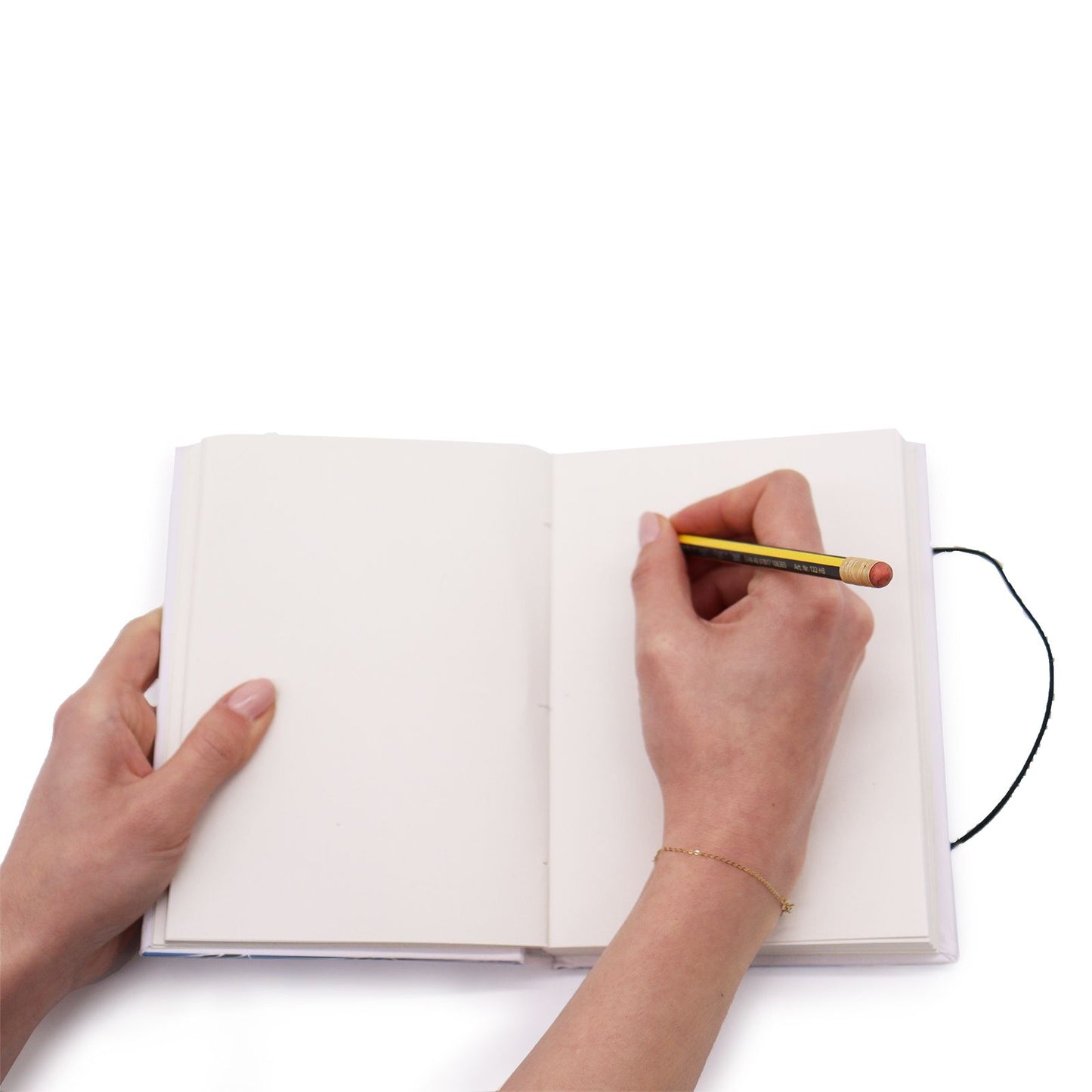 Small Notebook with strap - Leaves on the same tree