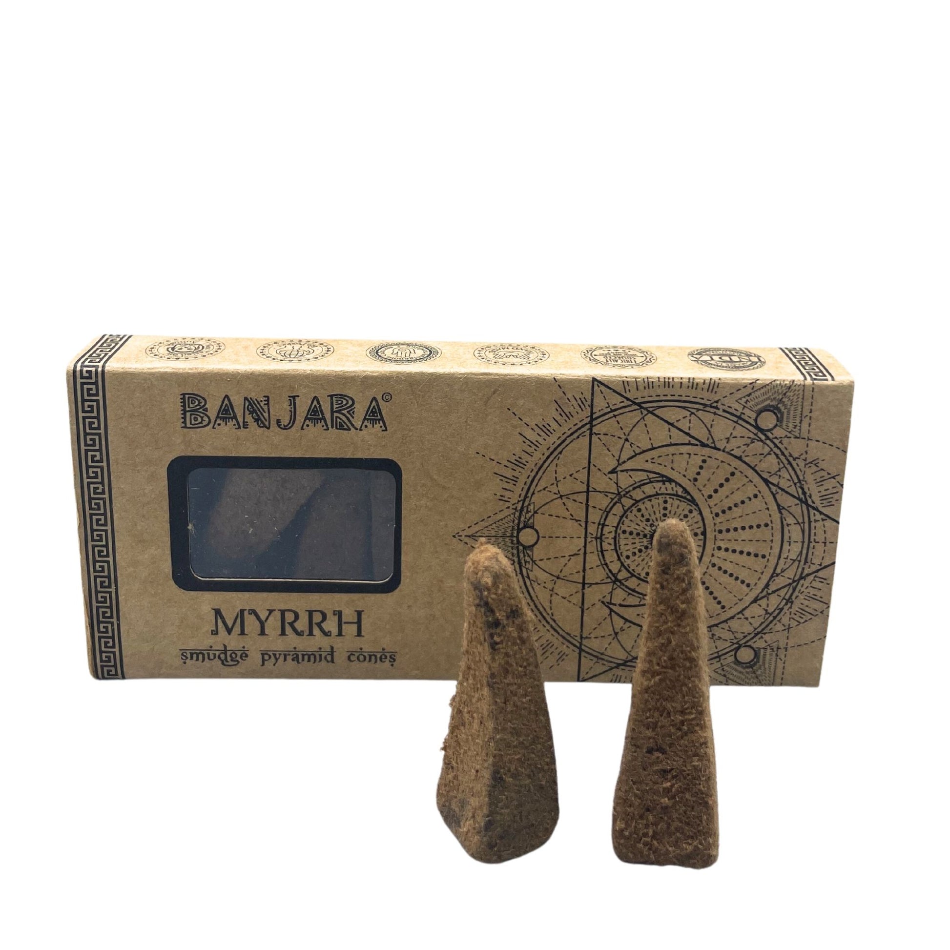 Banjara Smudge Pyramid Cones -  Myrrh