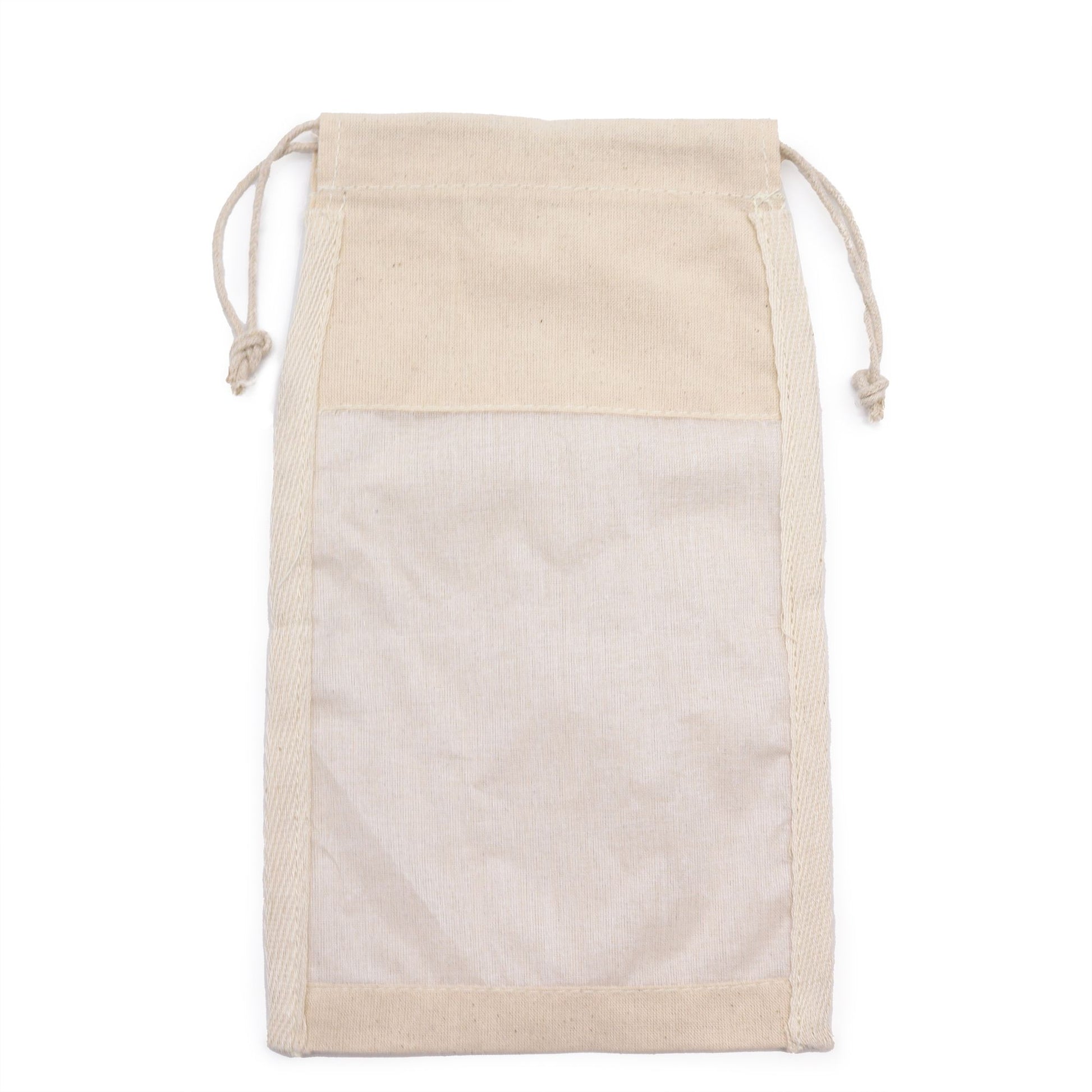 Lrg Cotton Window Pouch - 26x15cm