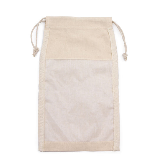 Lrg Cotton Window Pouch - 26x15cm