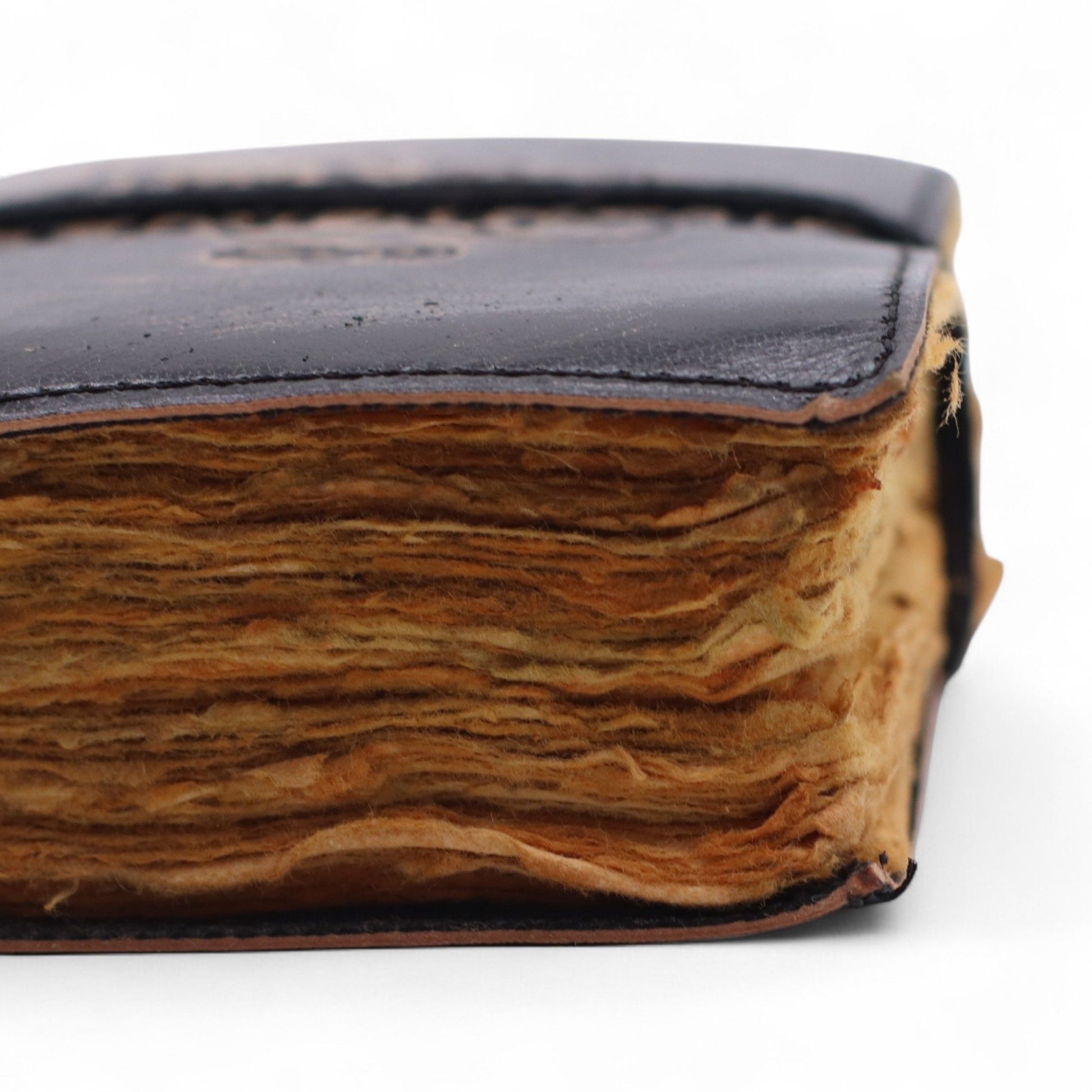 Fat Deckled Edge Leather Notebooks (5x3.5") - The Stories I Tell Myself