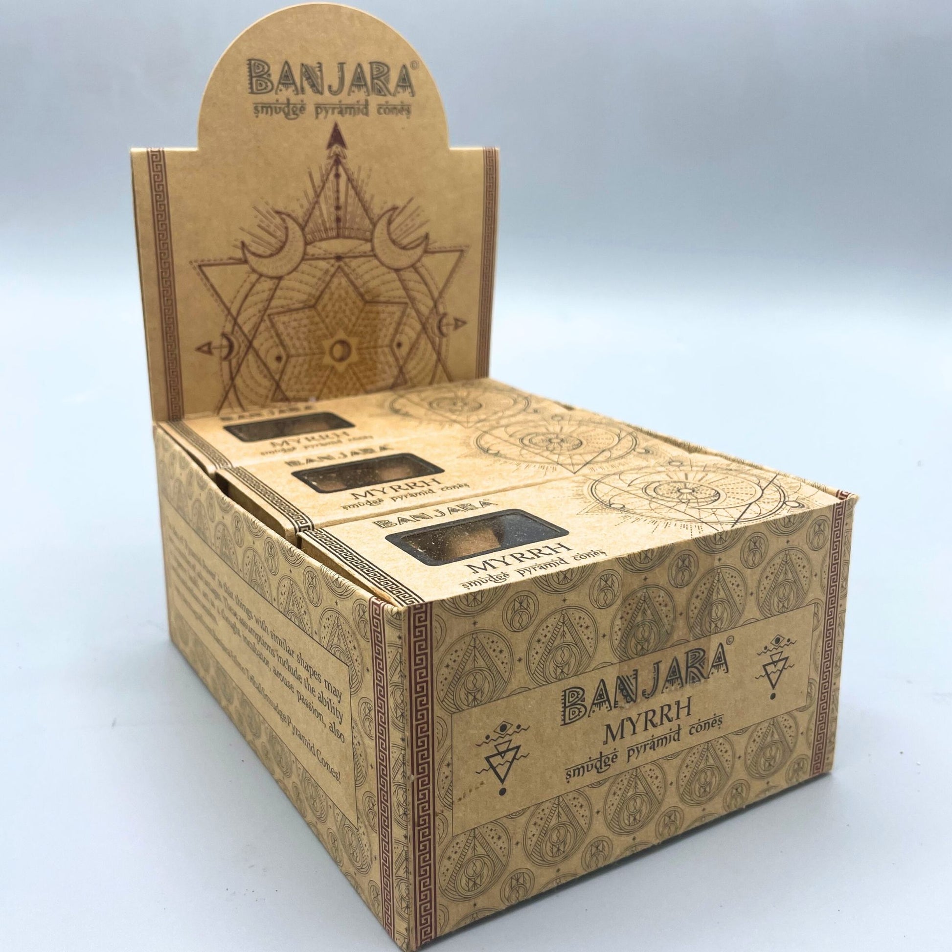 Banjara Smudge Pyramid Cones -  Myrrh