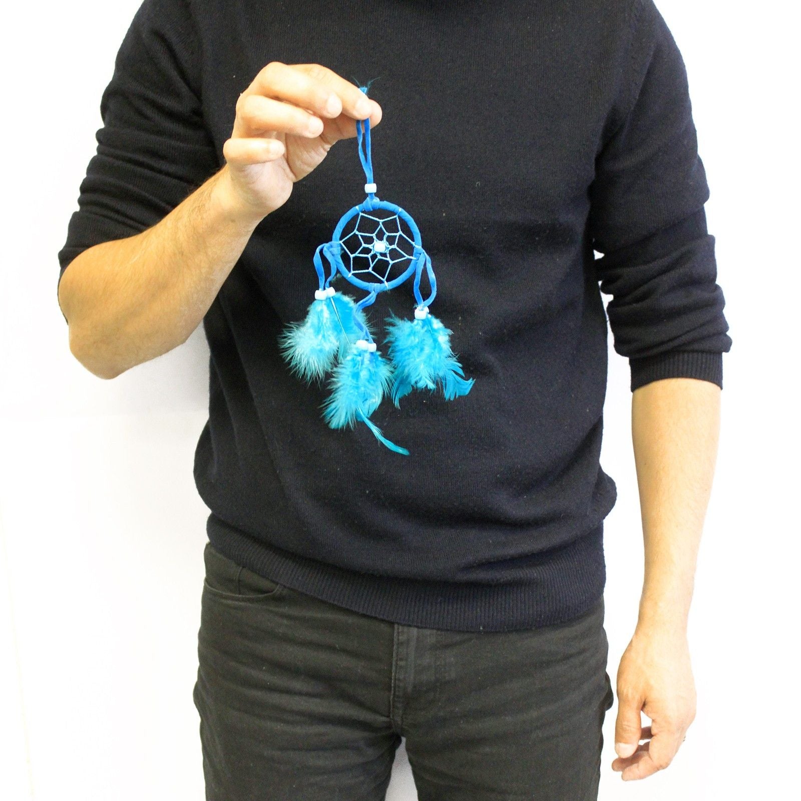 Bali Dreamcatcher - Small Round - Cream/Coffee/Choc