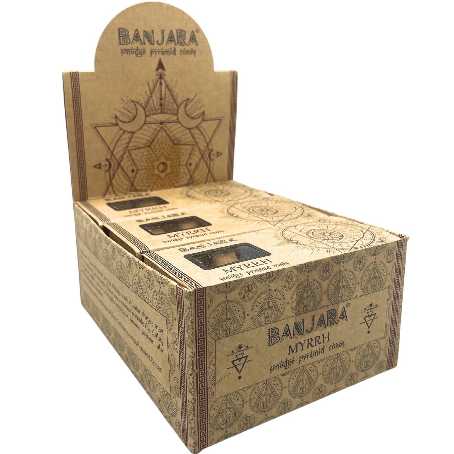 Banjara Smudge Pyramid Cones -  Myrrh