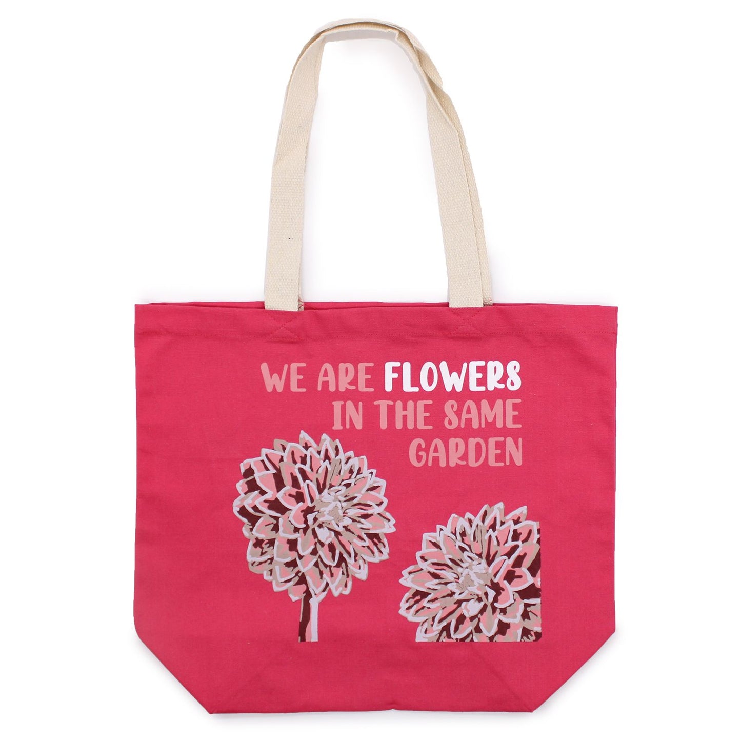 Printed Cotton Bag - We are Flowers - Pink