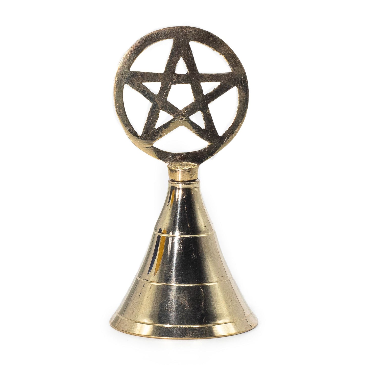 Oltárny mosadzný zvon - pentagram