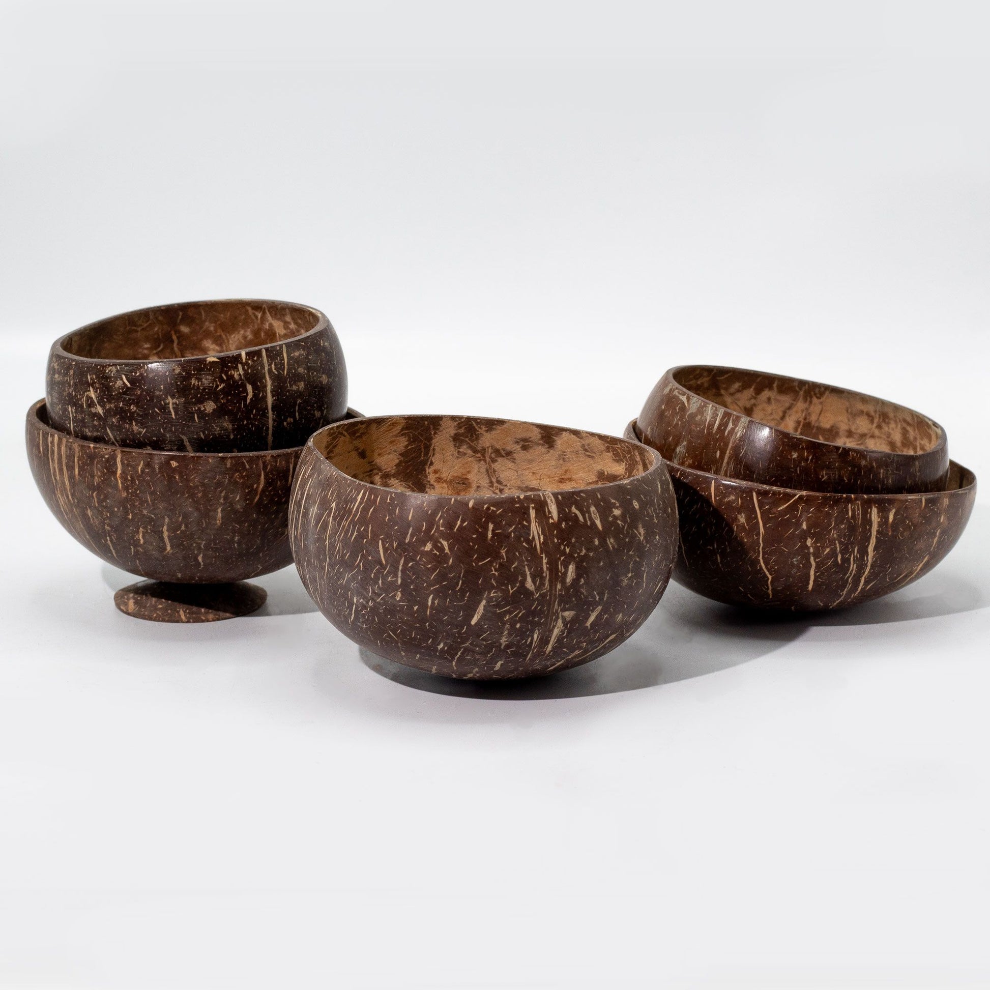 Medium Natural Coconut Bowl on Stand