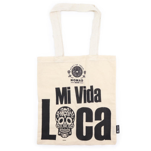 Nomad Sari Iconic Basic Tote Bag - Mi Vida Loca - Natural 4oz