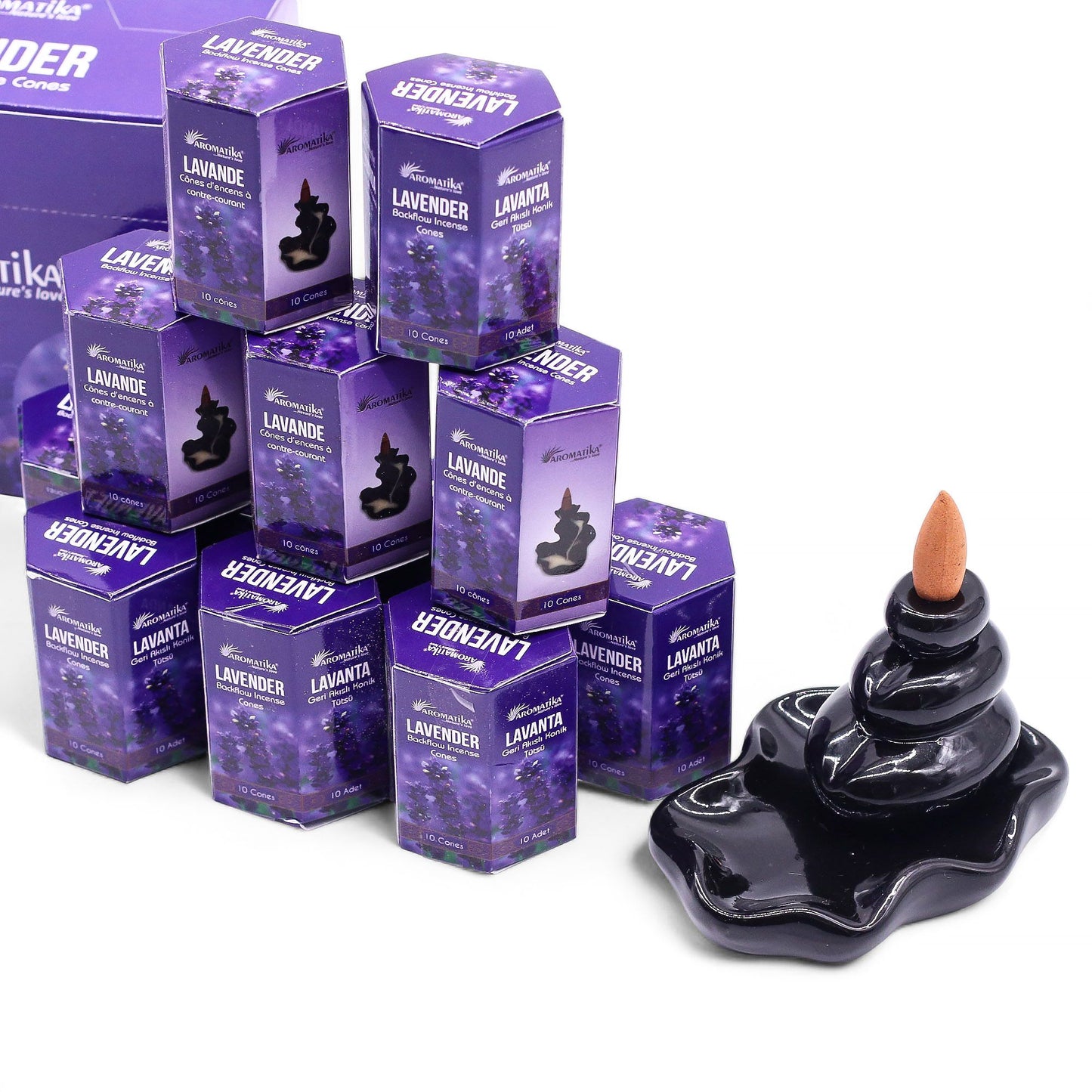 Masala Backflow Incense pack of 10 - Lavender