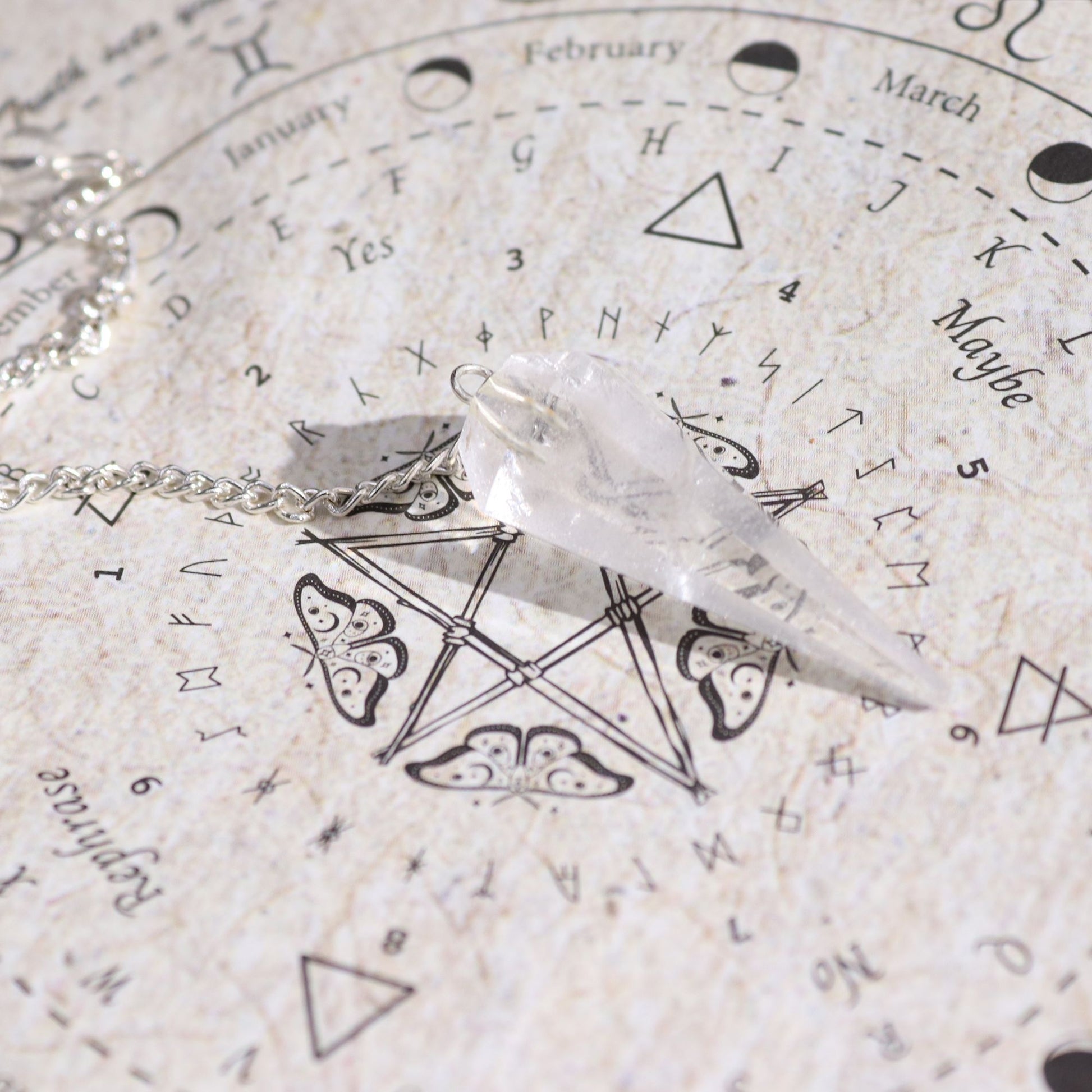 Ancient Witch Spell Incense - Cleansing - Rock Crystal Pendulum