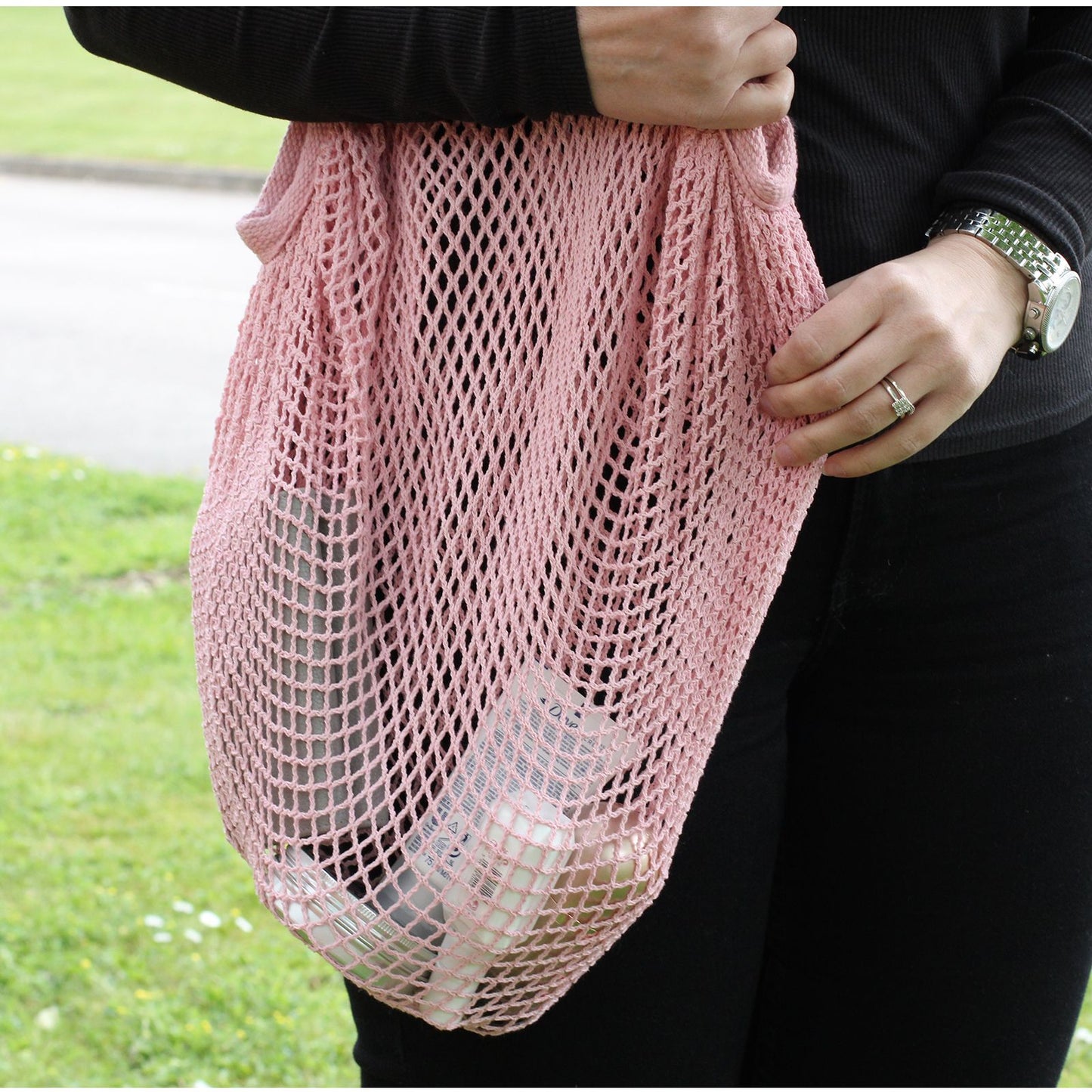 Pure Cotton Mesh Bag - Natural