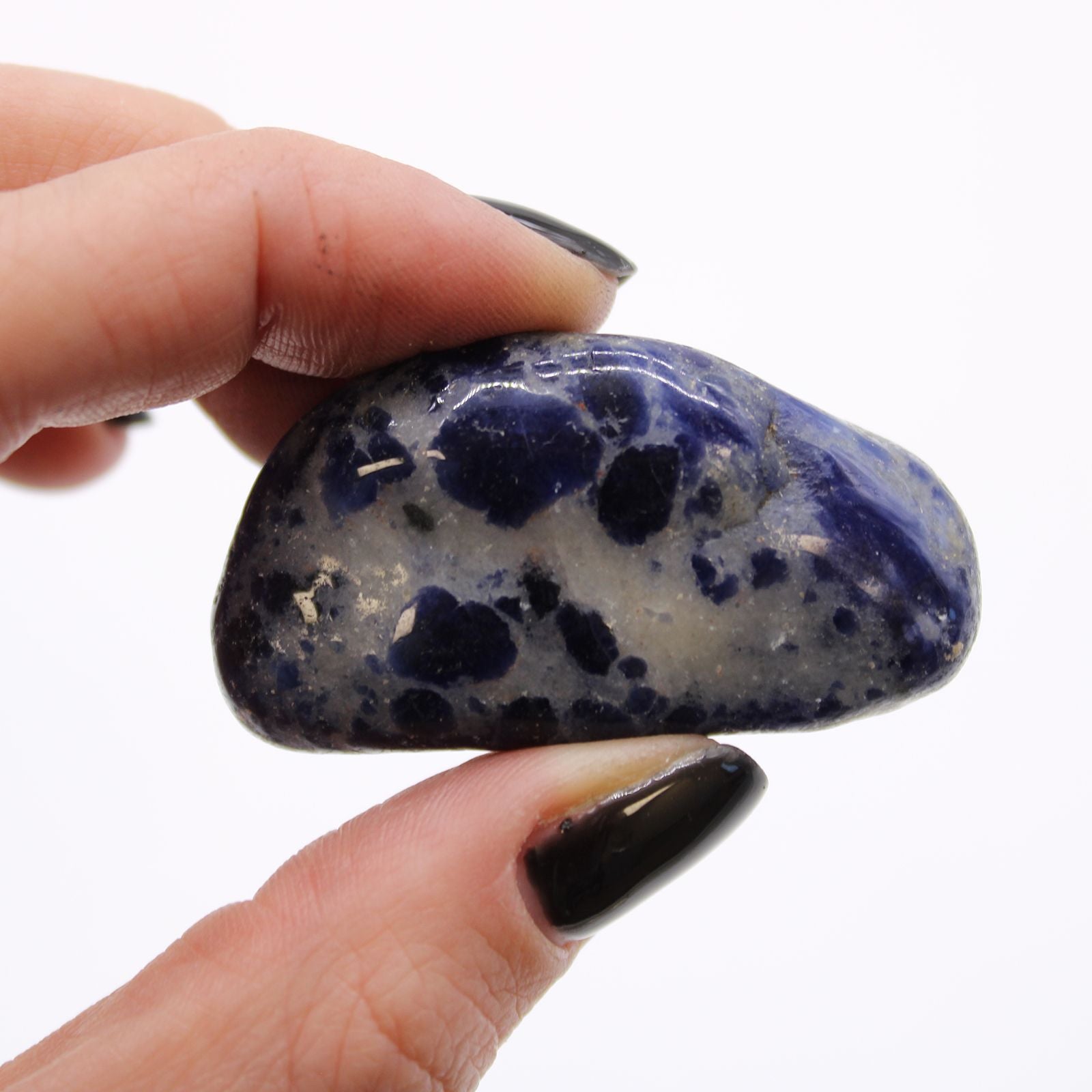 Bag of 12 Medium African Tumble Stones - Sodalite - Pure Blue