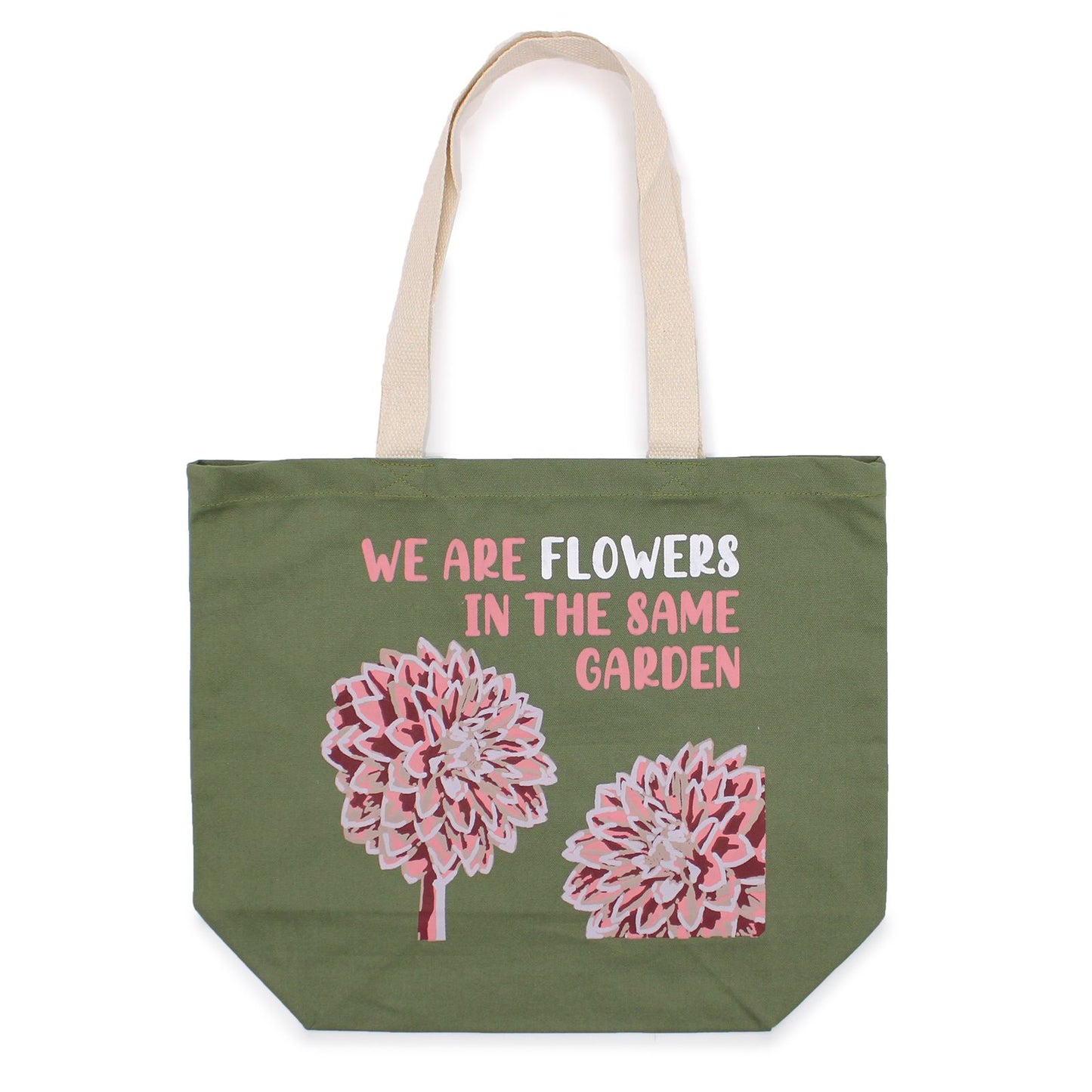 Printed Cotton Bag - We are Flowers - Pink