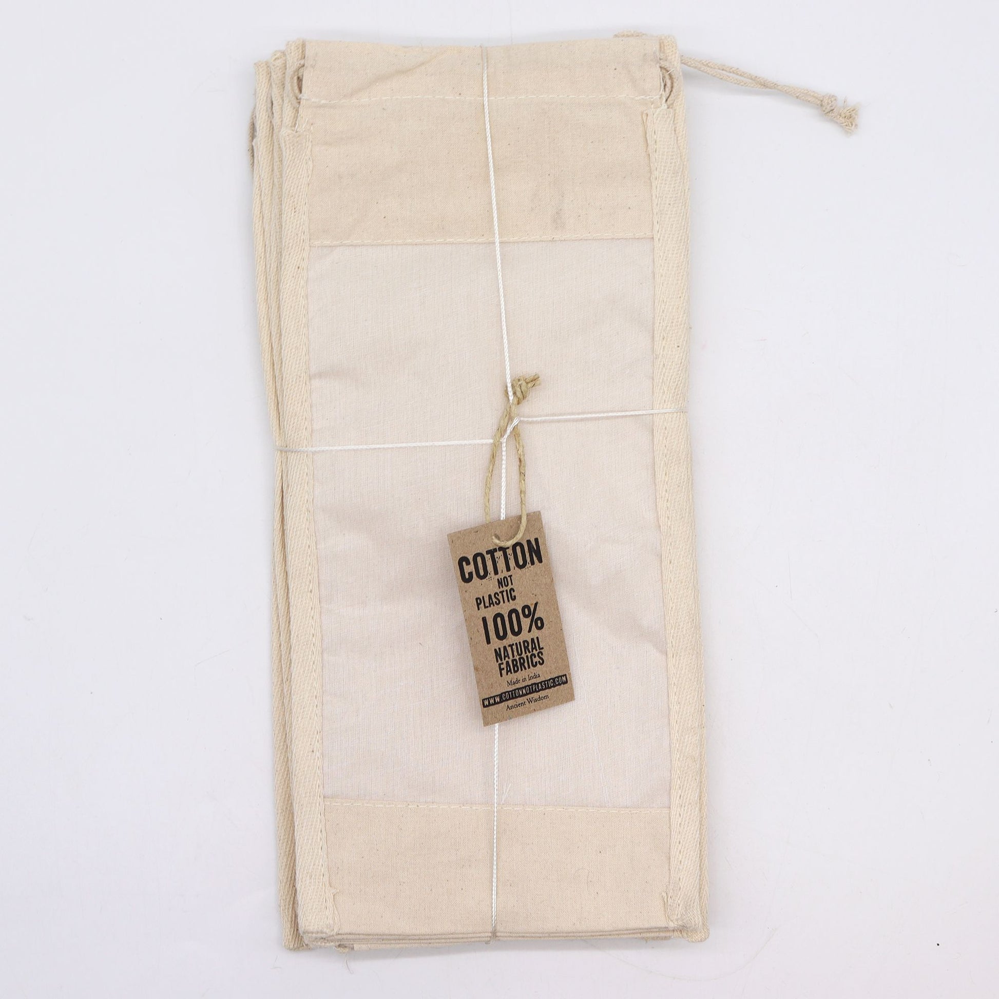Long Cotton Window Pouch - 35x15cm